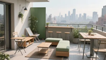 5 smart ideas for apartment balcony furniture sets