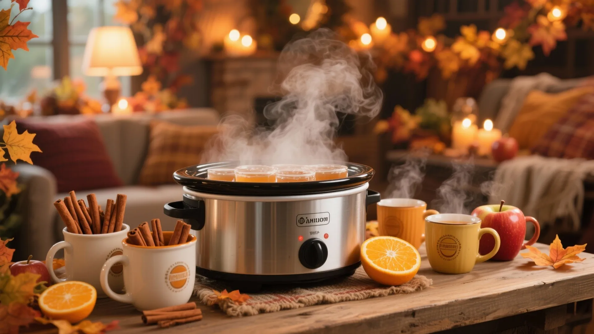 8. Warm Apple Cider Station