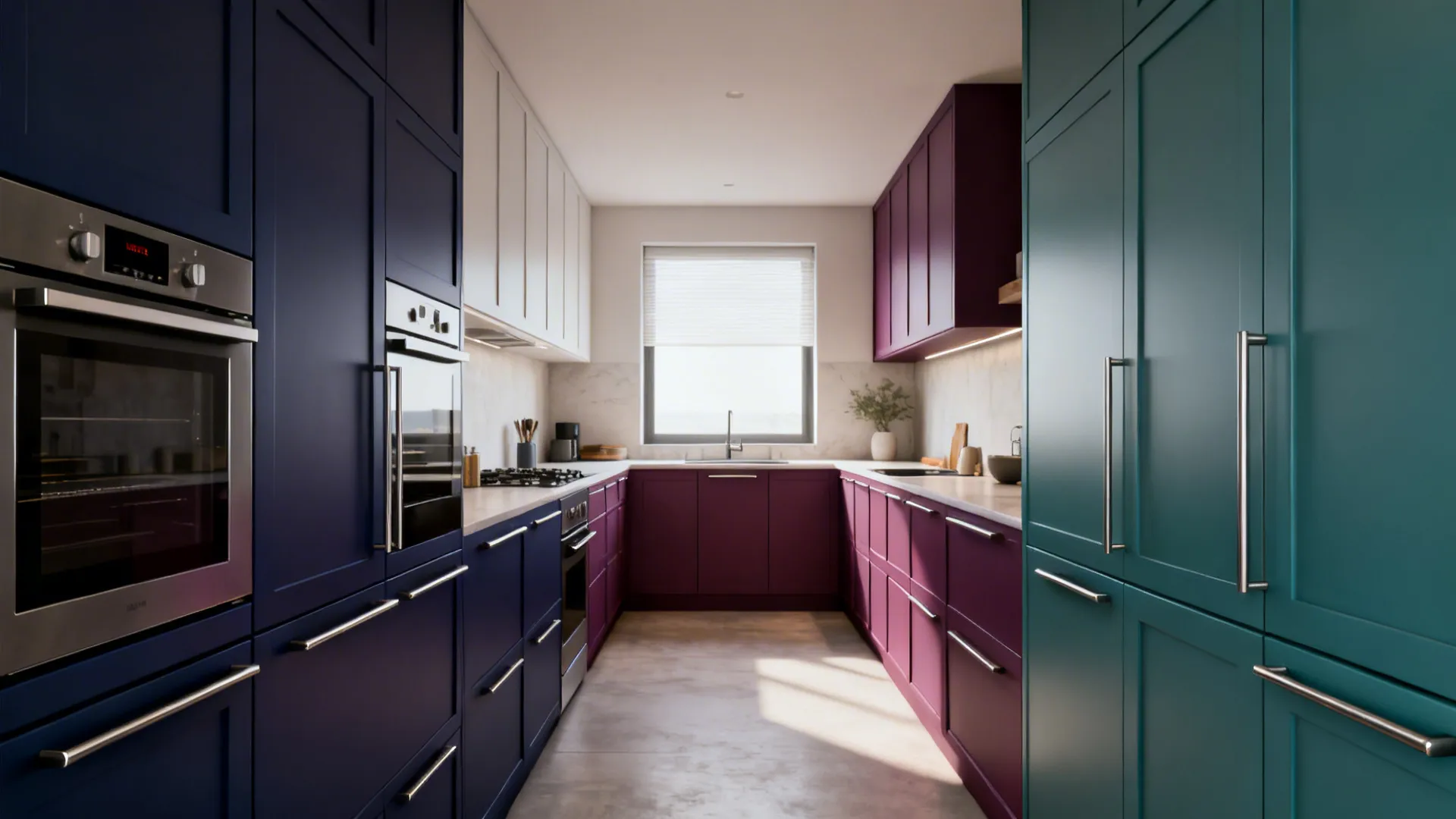 Color blocking with appliance panels