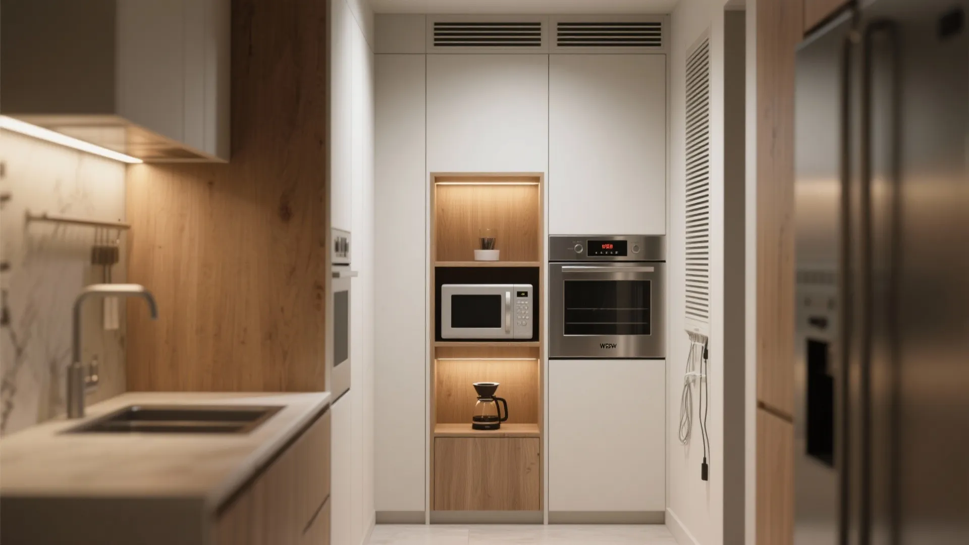 4. Integrated appliance column