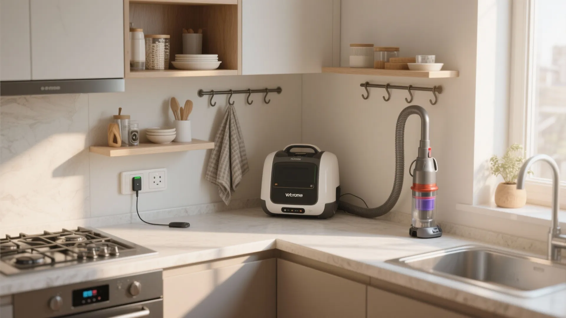 4. Appliance corner with mixed-use counter