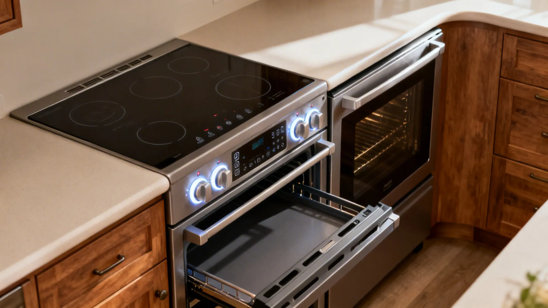 4) Appliance Positioning: Induction, Front Controls, and Side-Opening Ovens