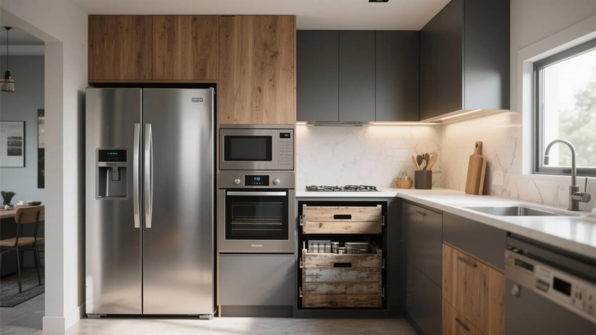 4. Appliance-First Layout for Small Kitchens