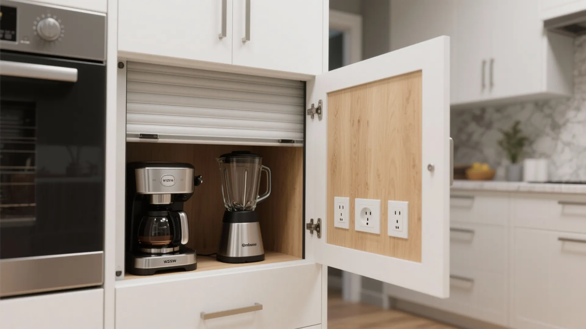 7. Built-In Appliance Garage