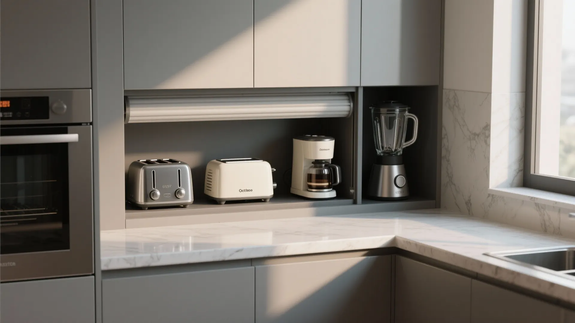 9. Integrated Appliance Garages