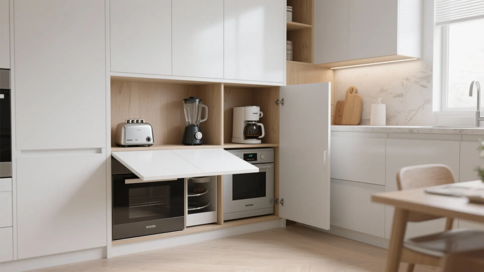 4. Hidden Appliance Garage