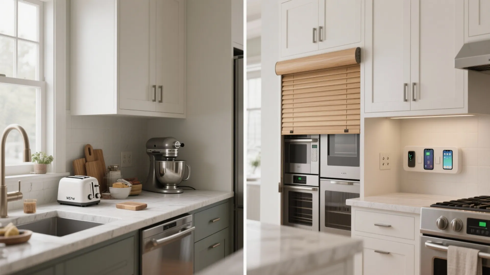 4. Appliance garages and hidden charging stations