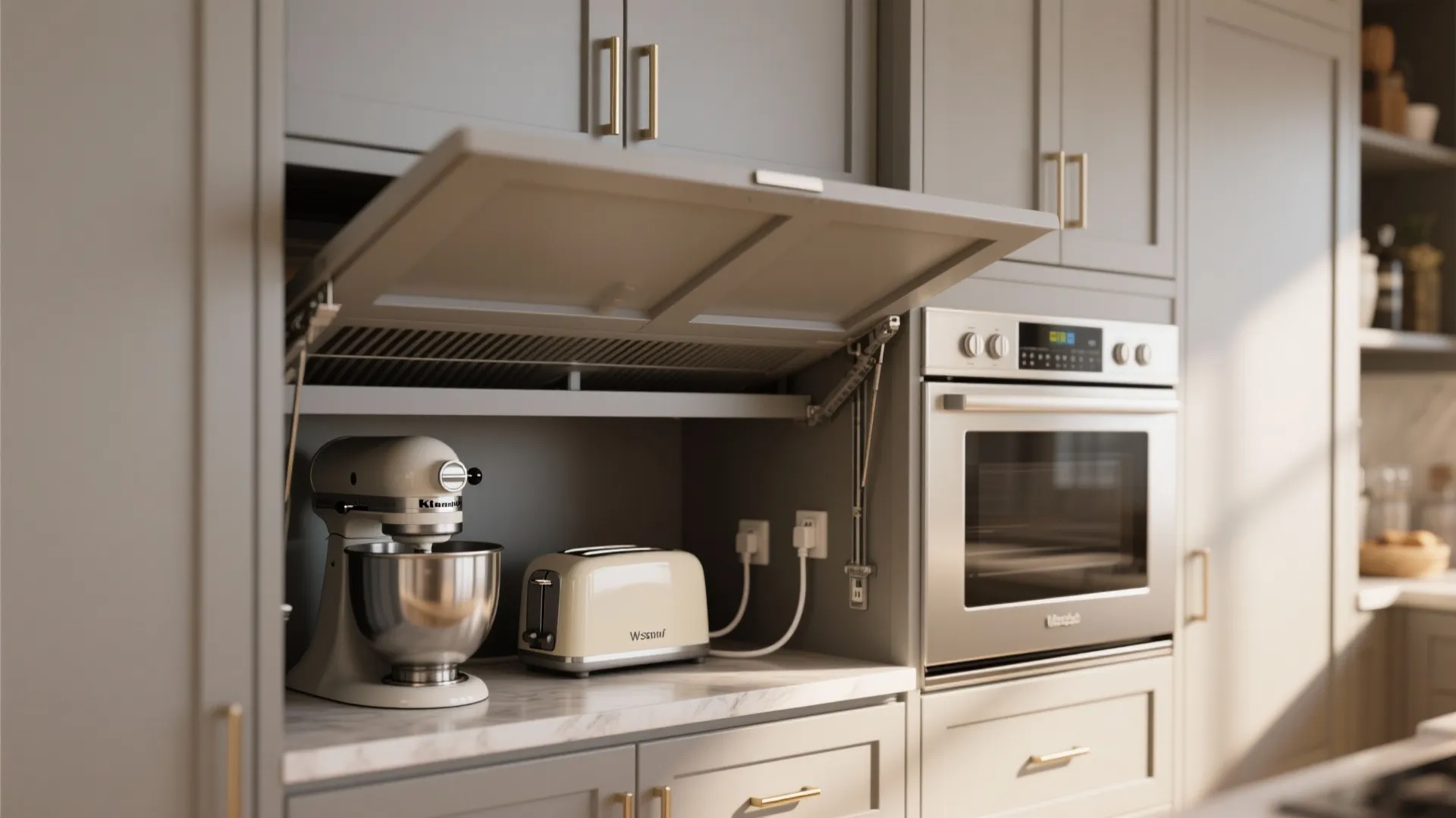 3. Appliance Garage with Lift-Up Door