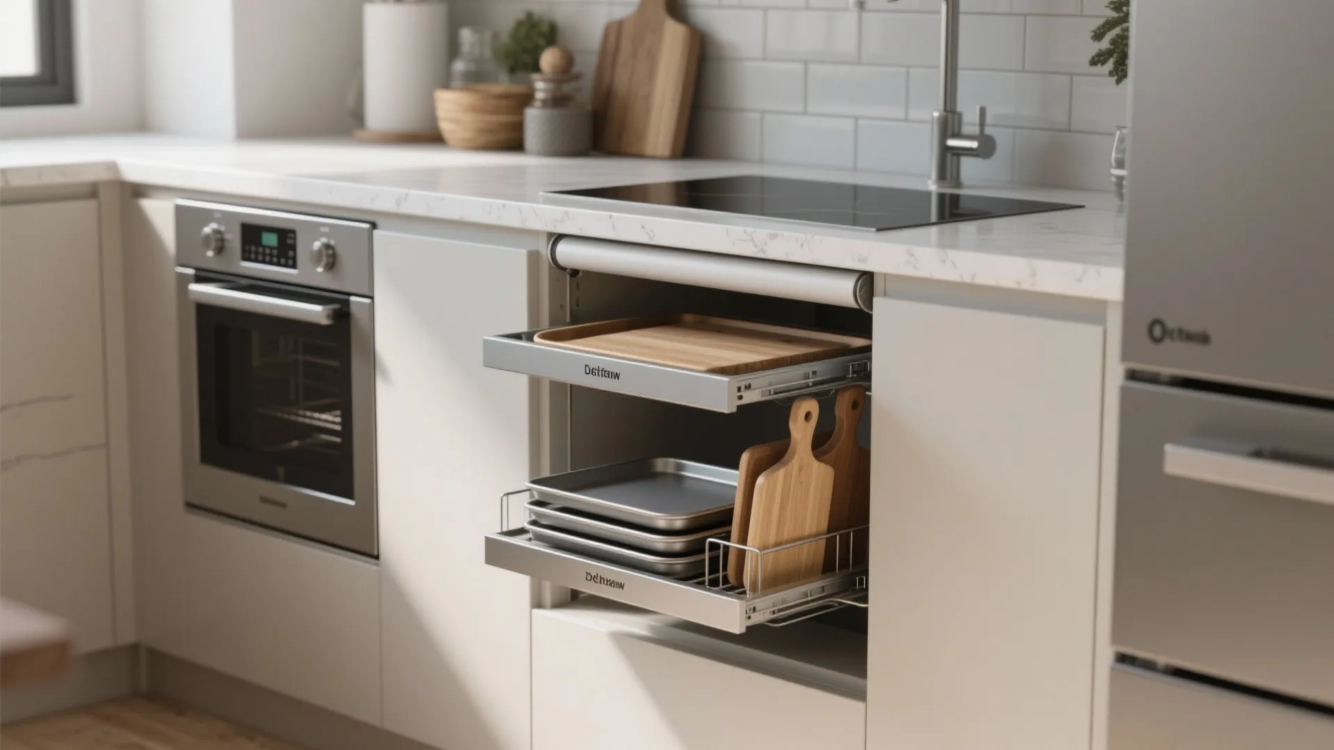 5. Slim Appliance Garage and Vertical Storage