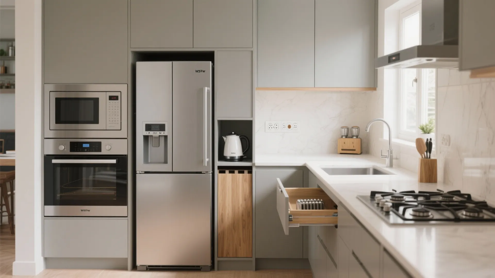 Appliance Garage and Vertical Zones