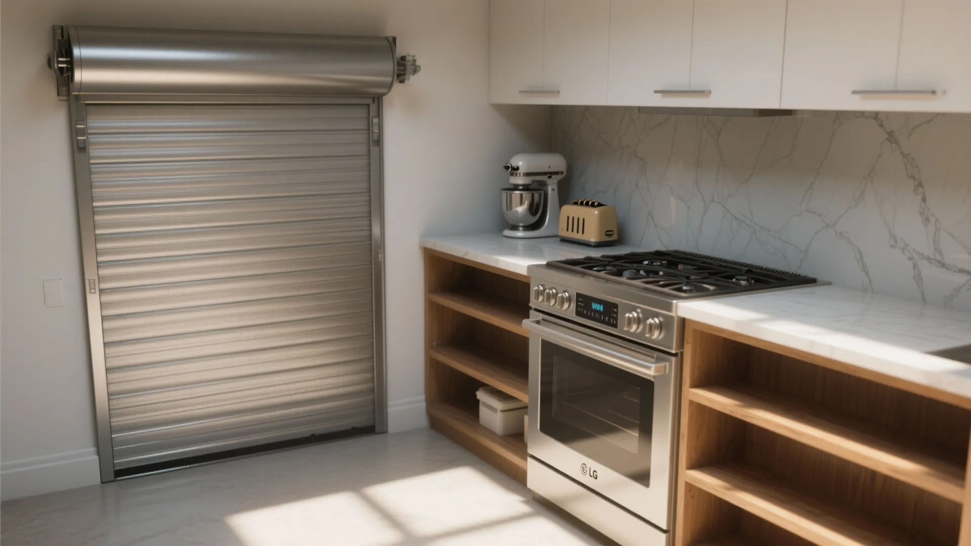 3. Slim Appliance Garage for a Clutter-Free Counter