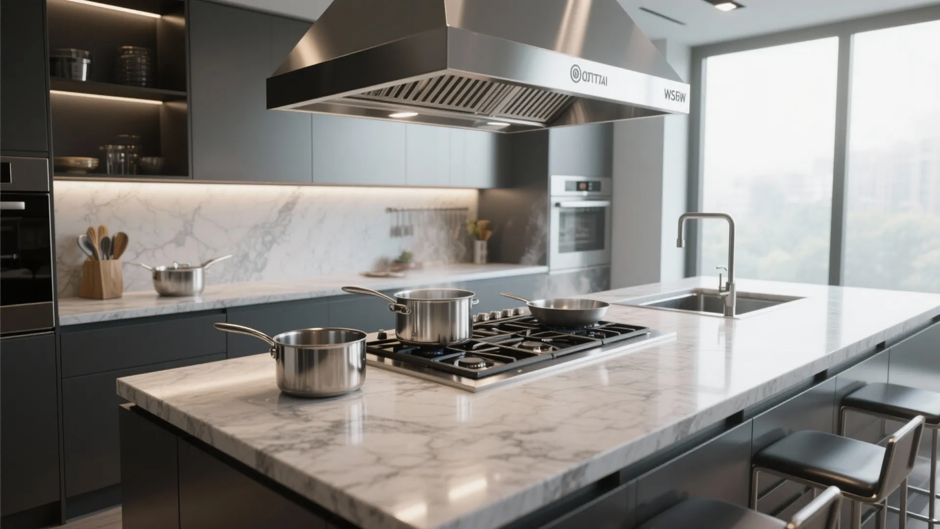 4. Appliance hub island for cooking enthusiasts