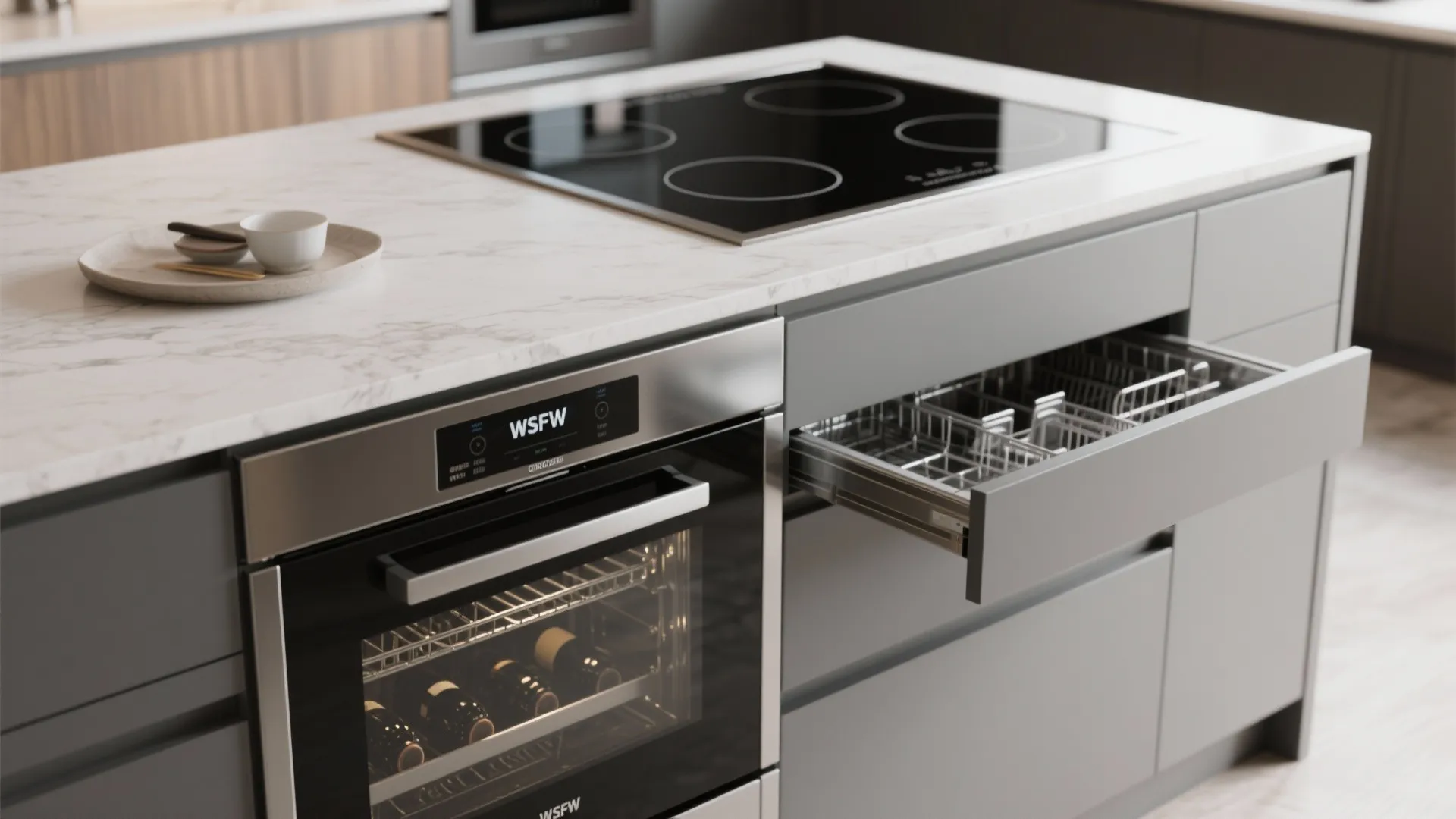 Appliance-Integrated Island