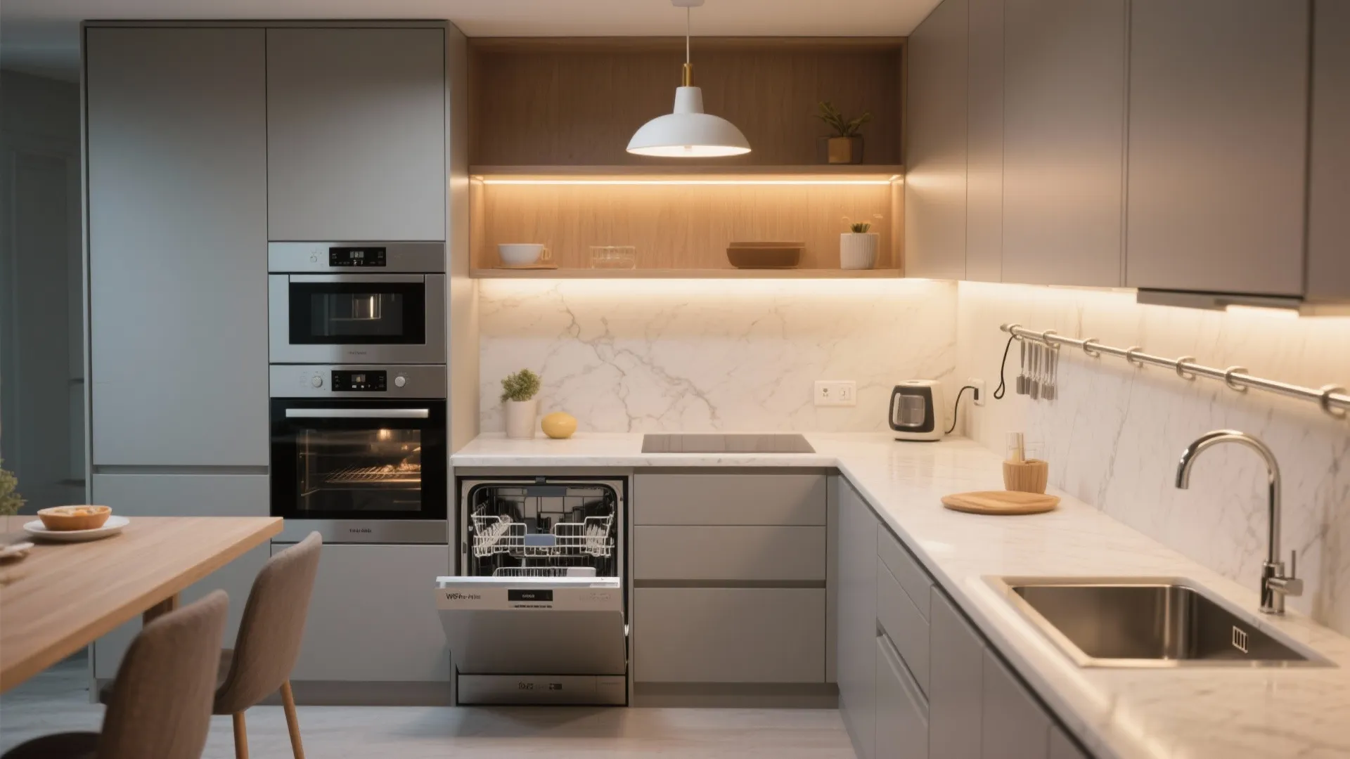 Smart appliance and lighting layering