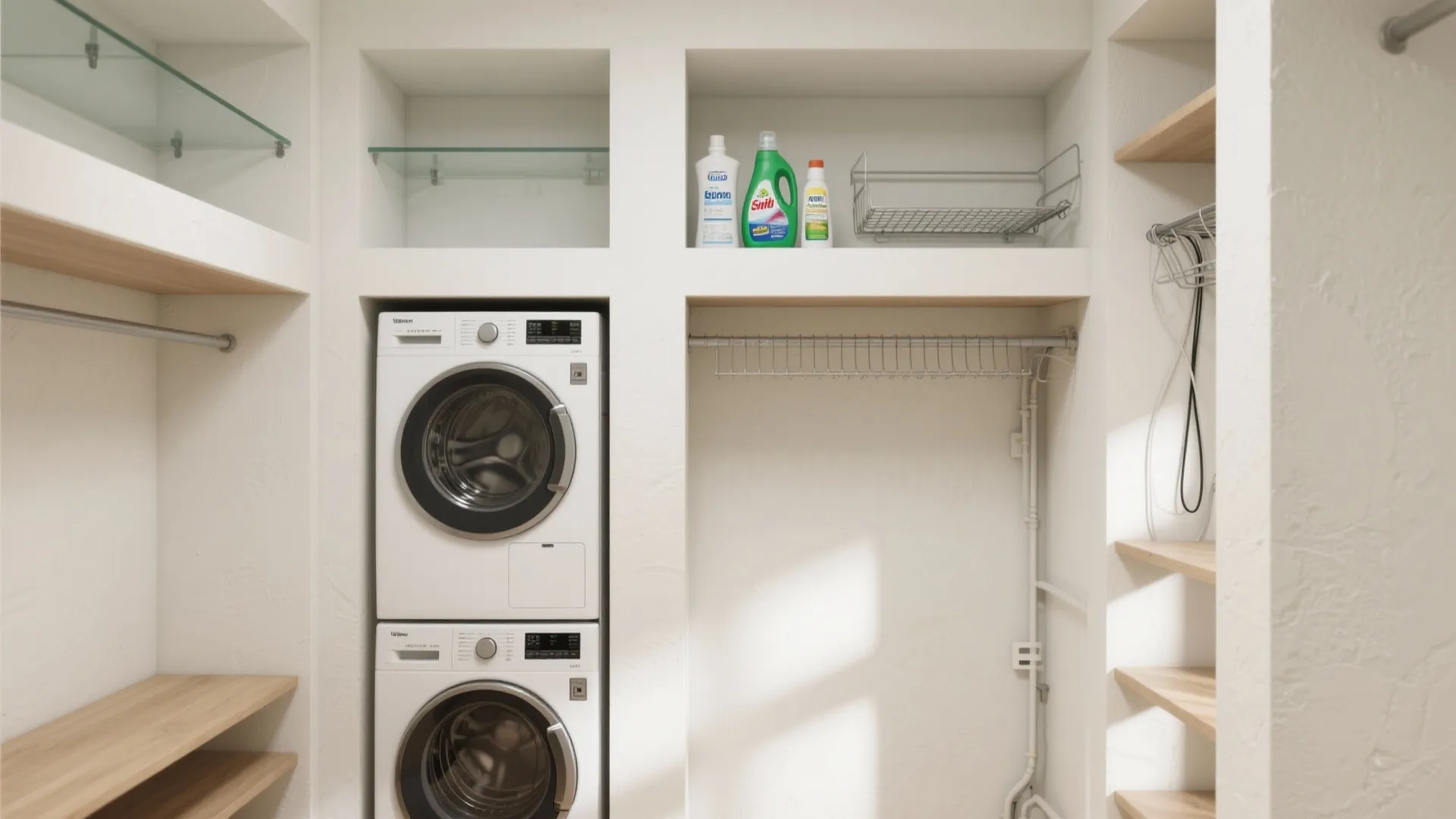 3. Appliance Stack with Integrated Utility Niche