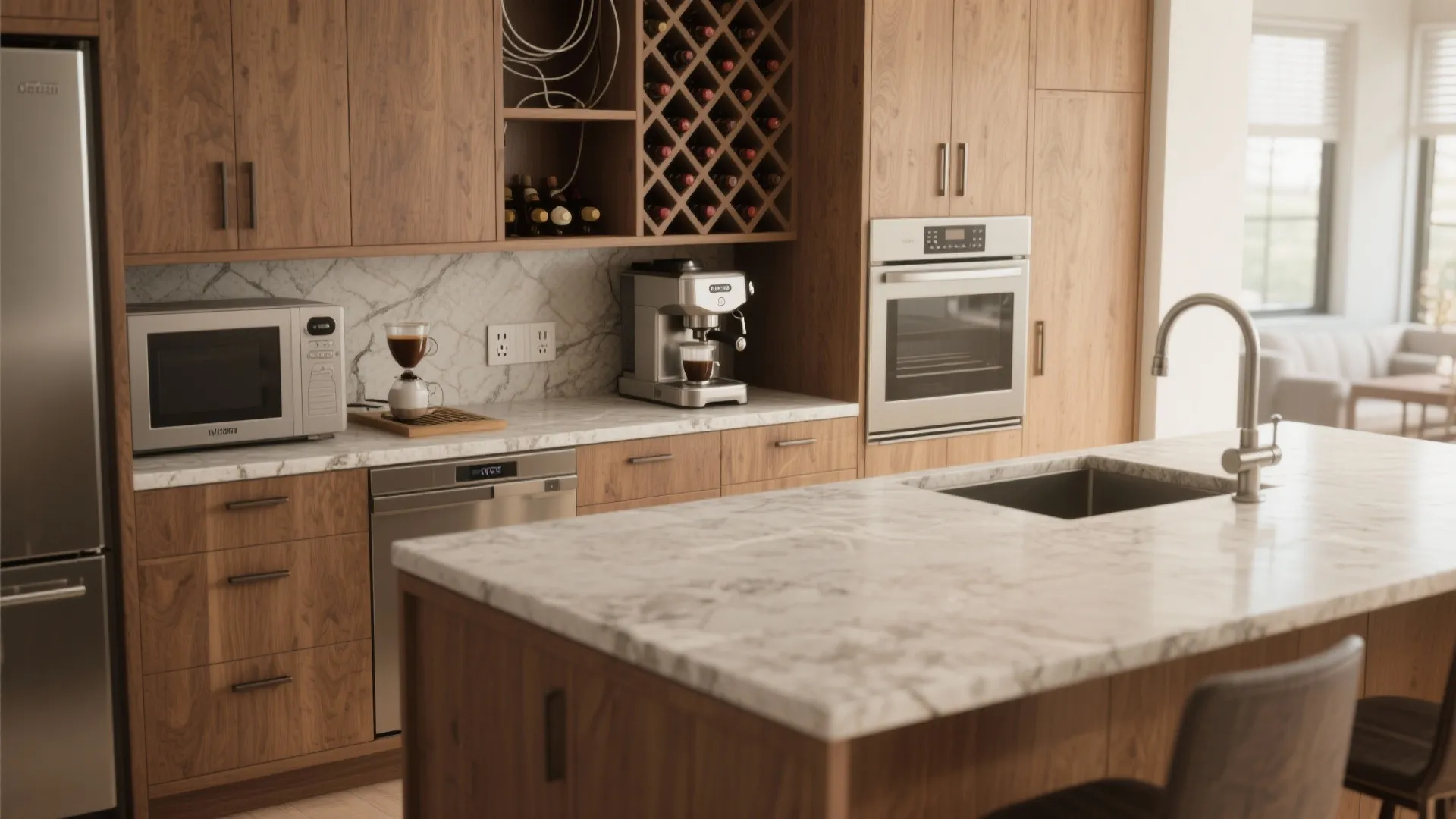 5. Built-in Coffee or Appliance Nook