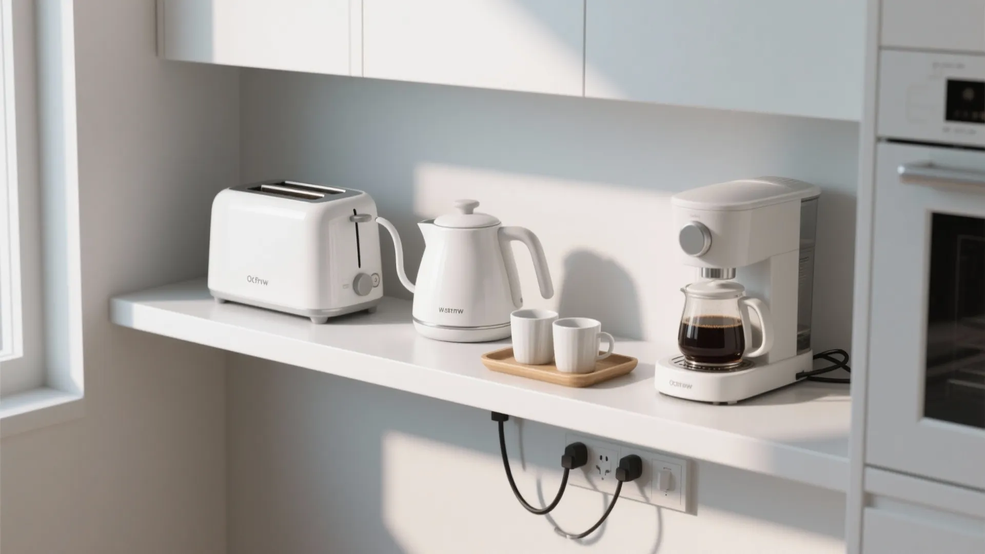 5. Slim white appliance station