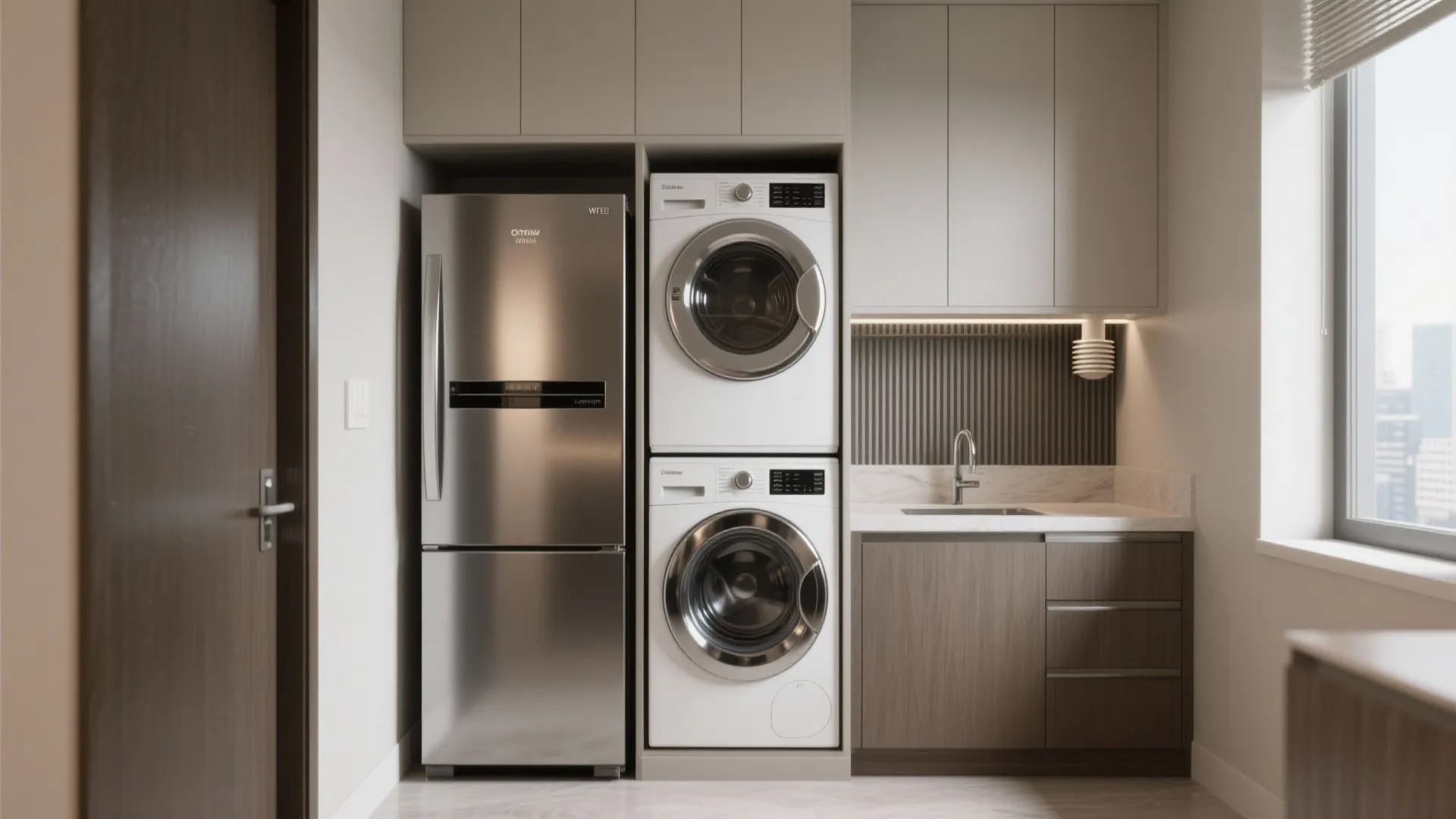 4. Appliance wall with ventilation strategy