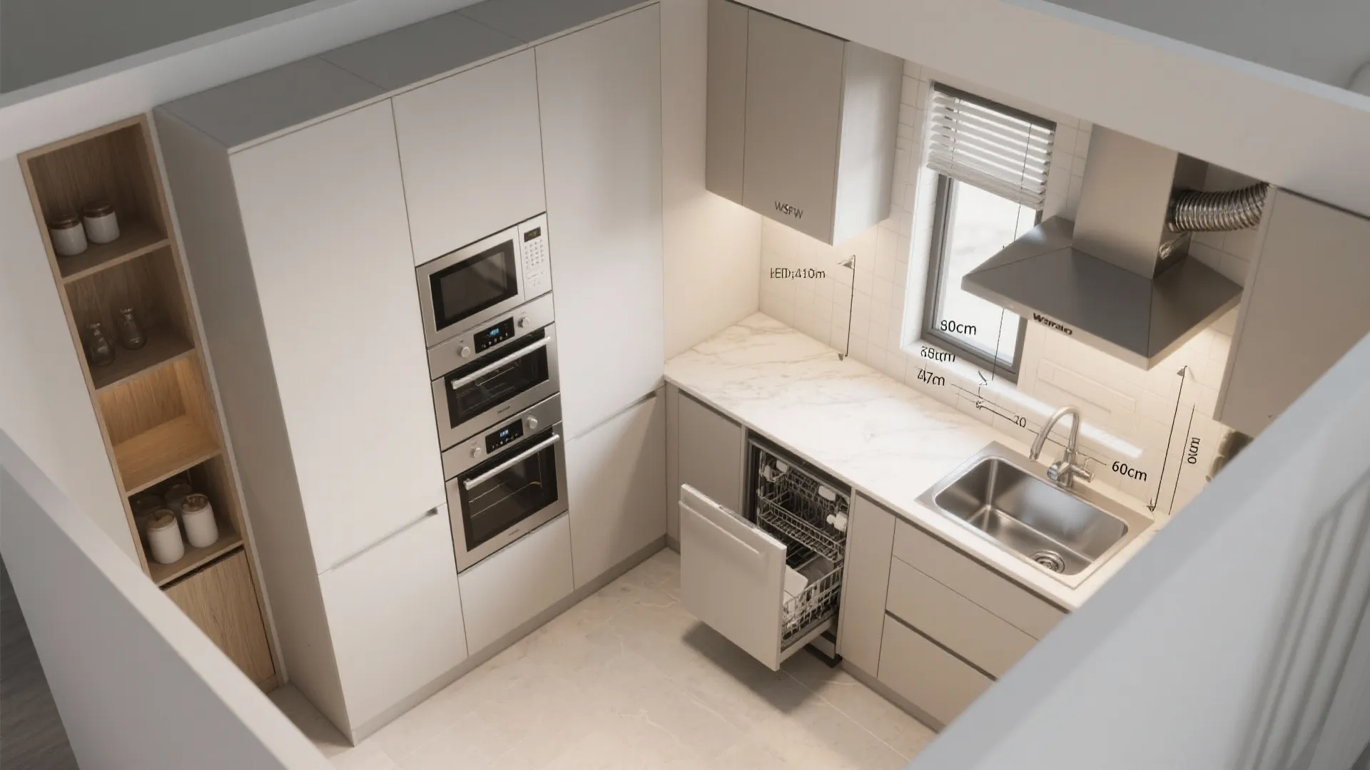 Compact Appliance Zones with Smart Ventilation