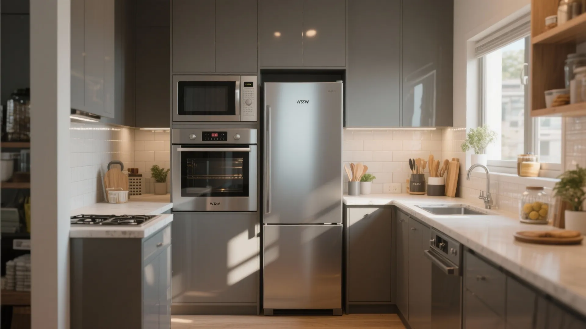 3. Appliance zoning and vertical stacking