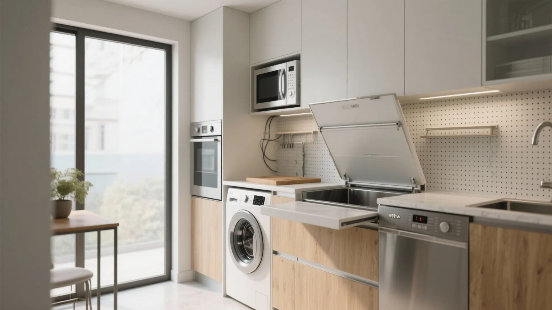 Compact Appliance Zoning and Hidden Helpers