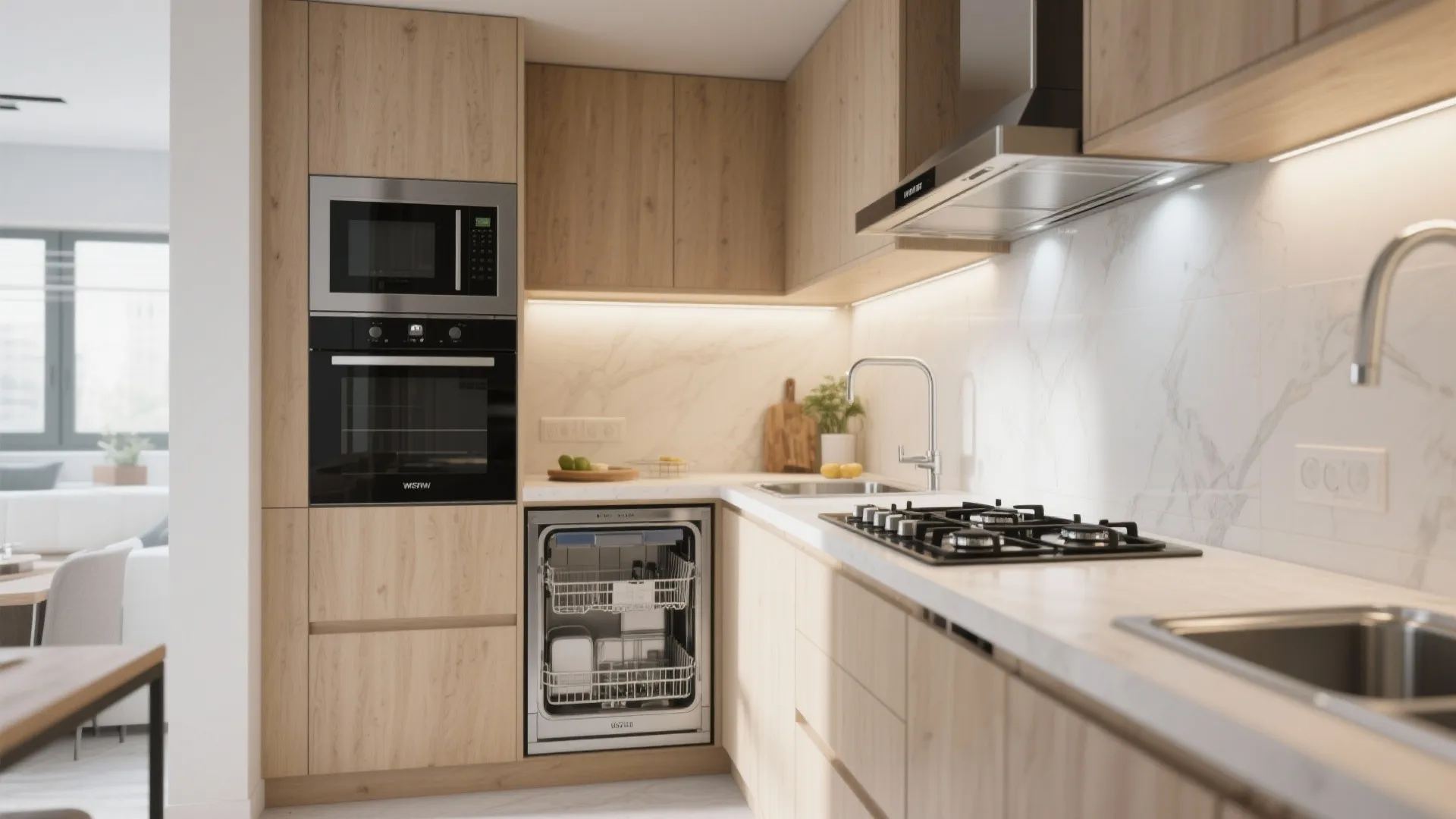 Compact Appliance Zoning and Ventilation