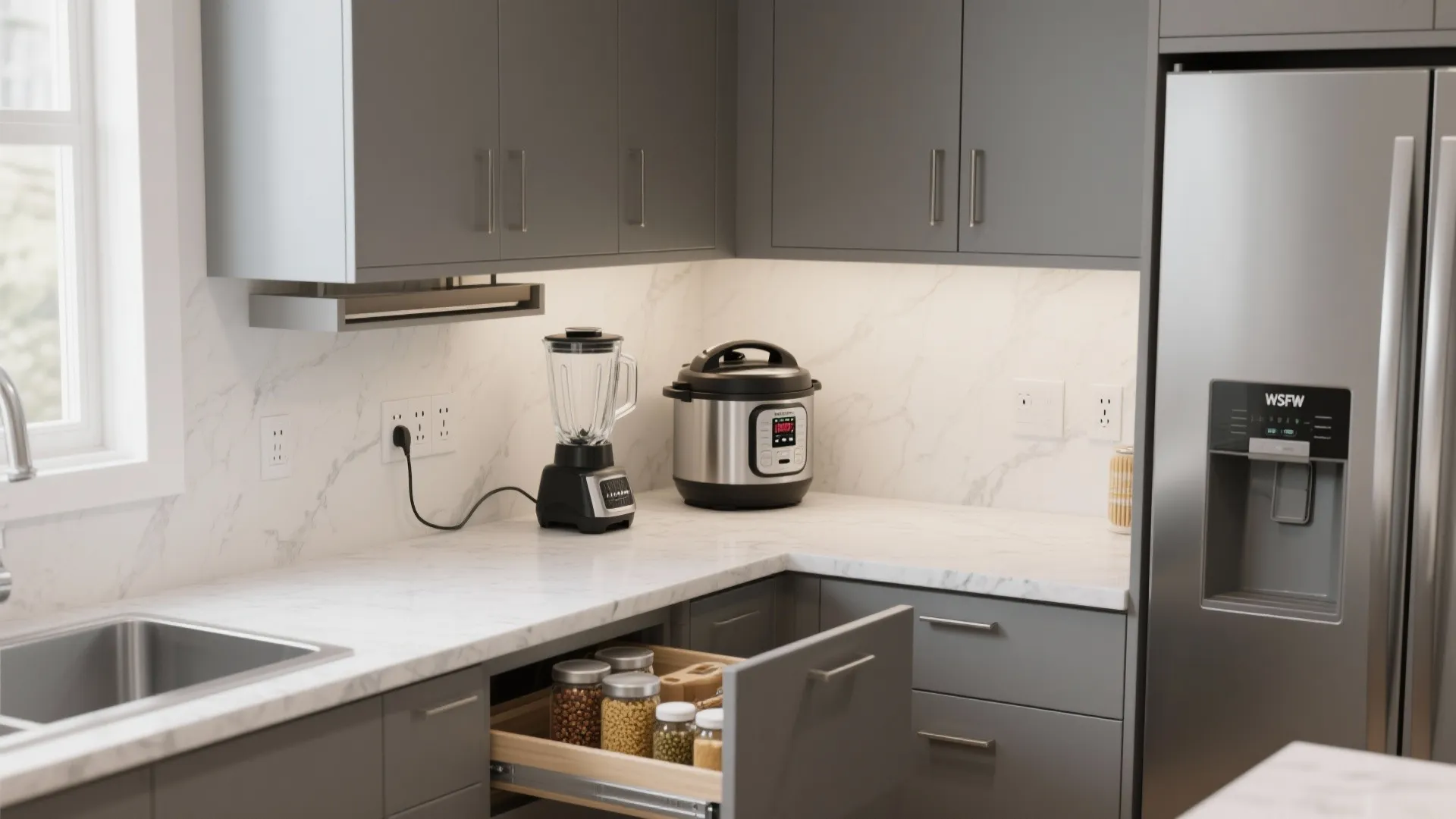 Appliance Zoning and Slim Storage