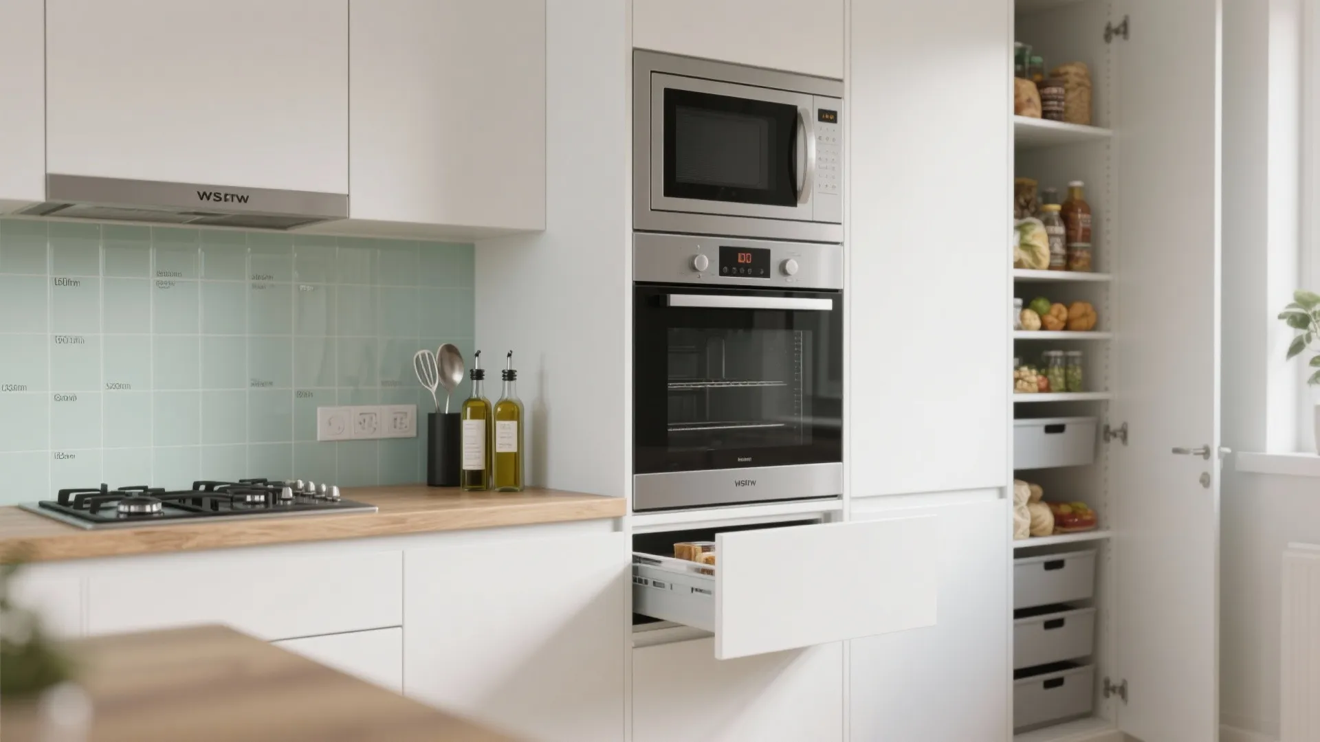 Appliance zoning and slim storage moves