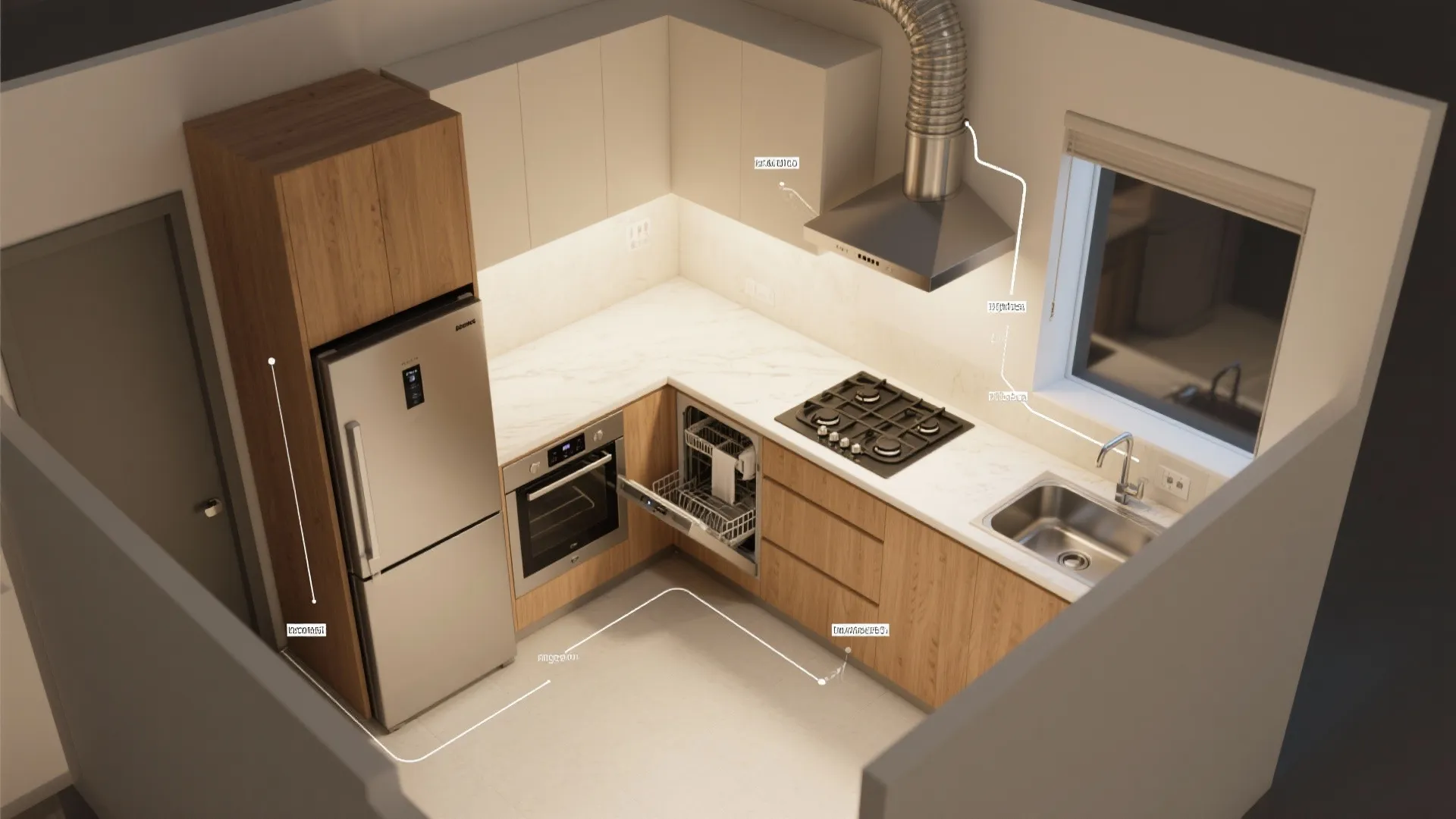 Smart ventilation and appliance zoning