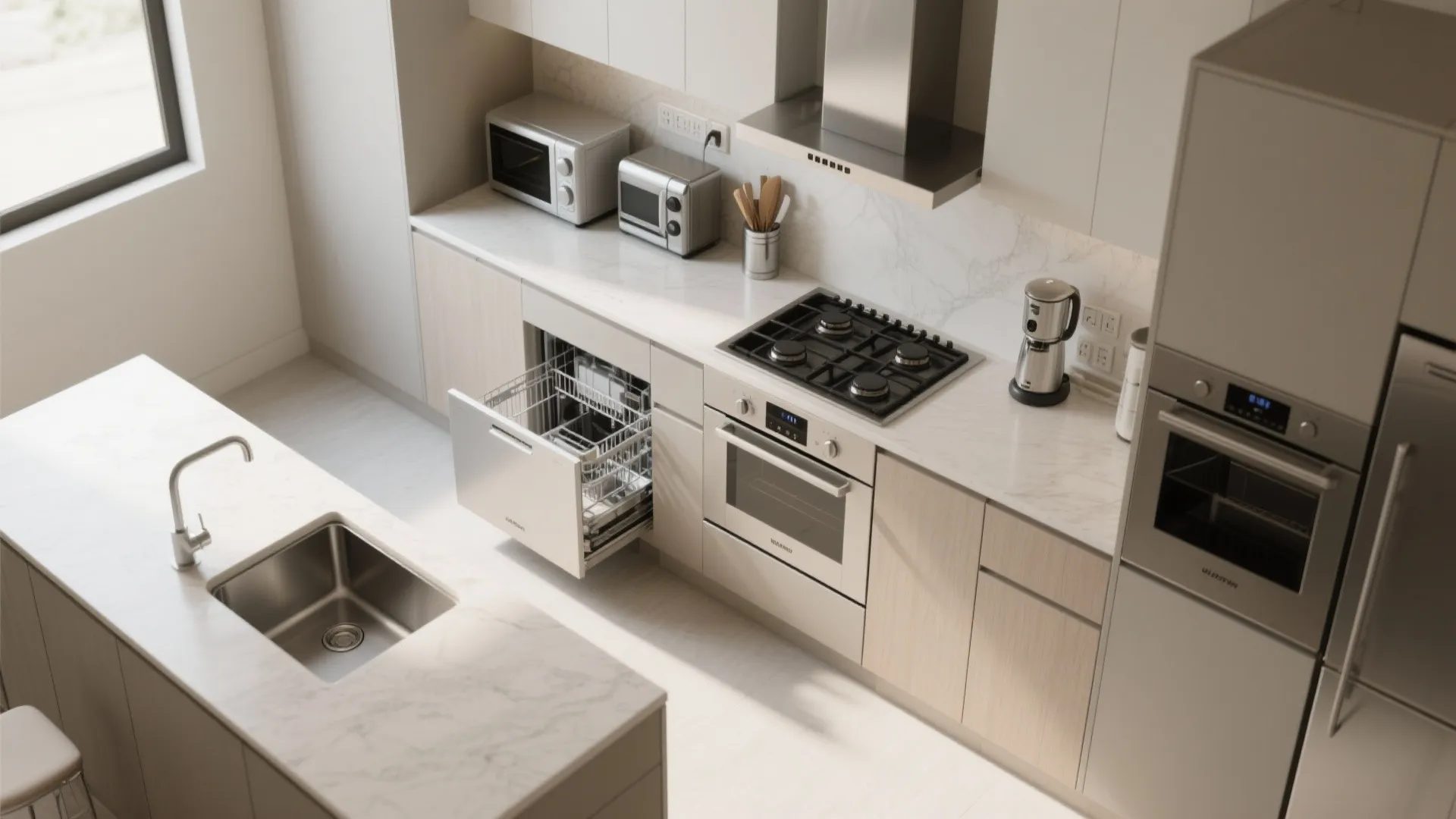 Appliance zoning with venting and noise control