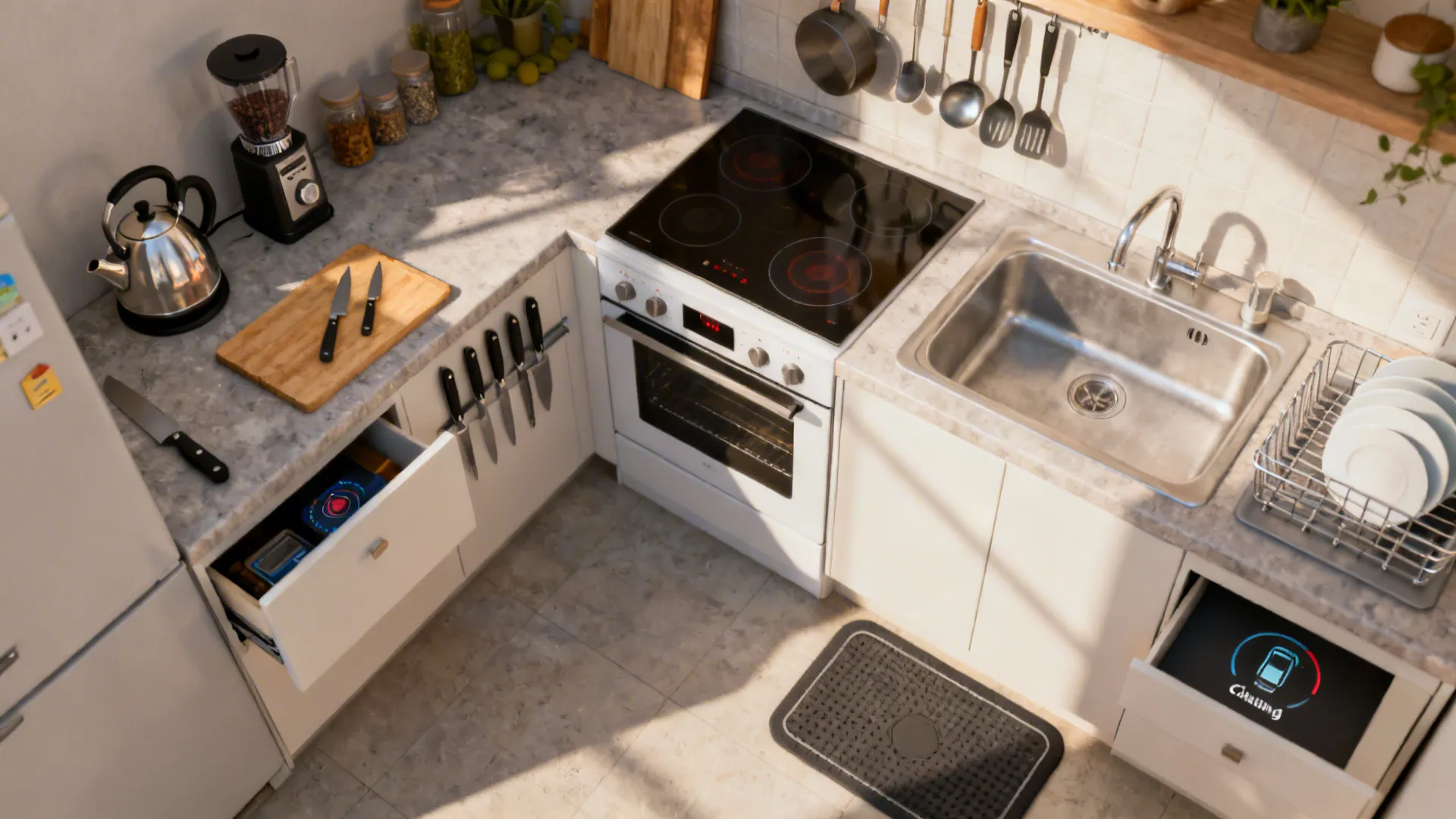 Appliance Zoning: Cook, Prep, Brew, Clean