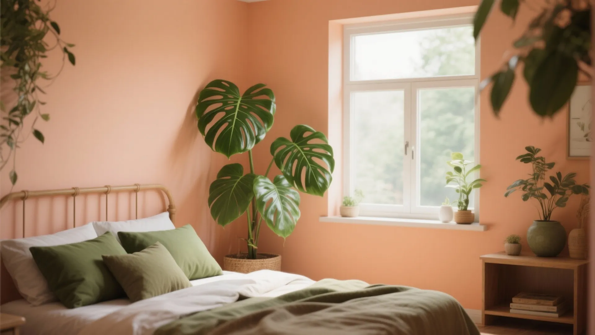 4. Mix Apricot with Earthy Greens