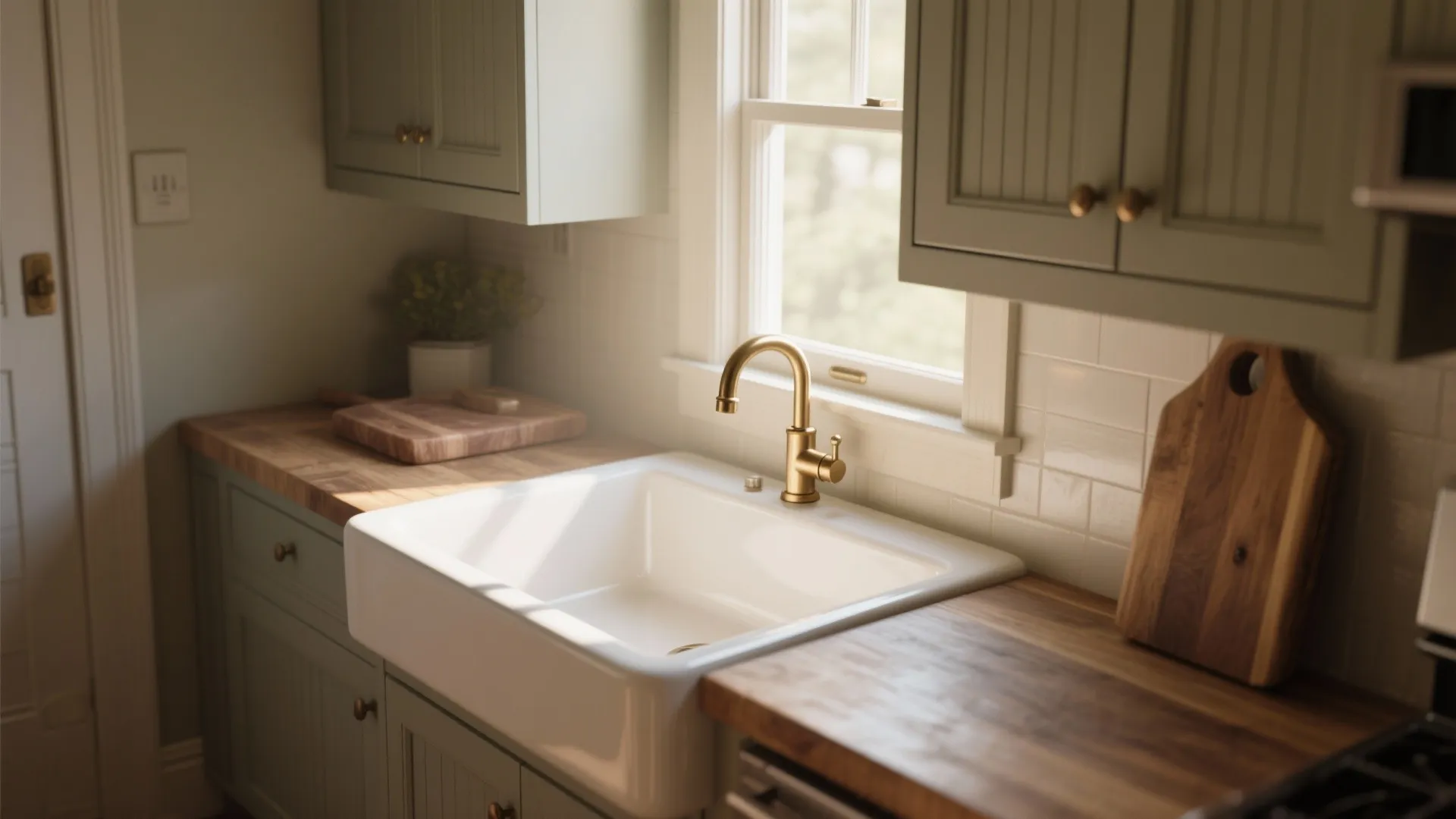 [Section: Farmhouse Sink and Practical Fixtures]