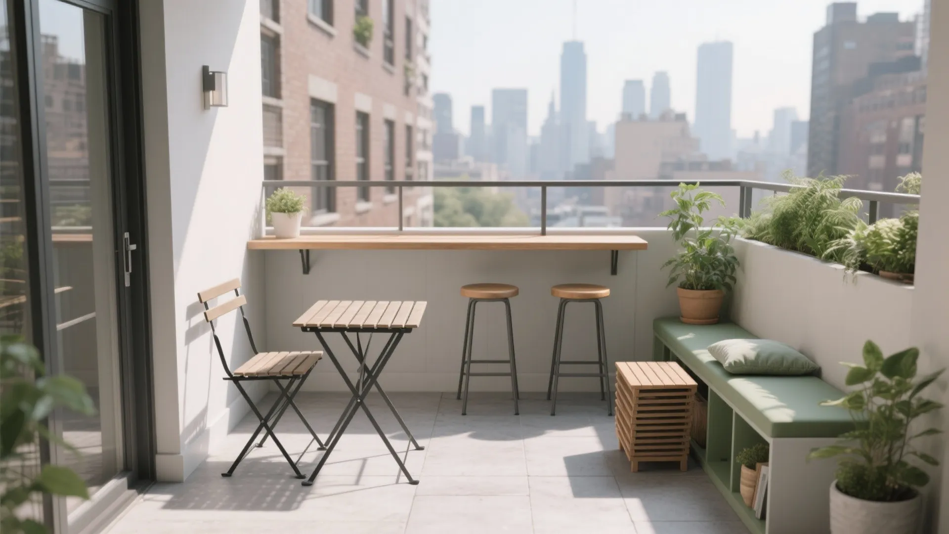 5 Apartment-Size Balcony Furniture Ideas: Real small-space strategies from a senior interior designer who’s redesigned dozens of city balconies