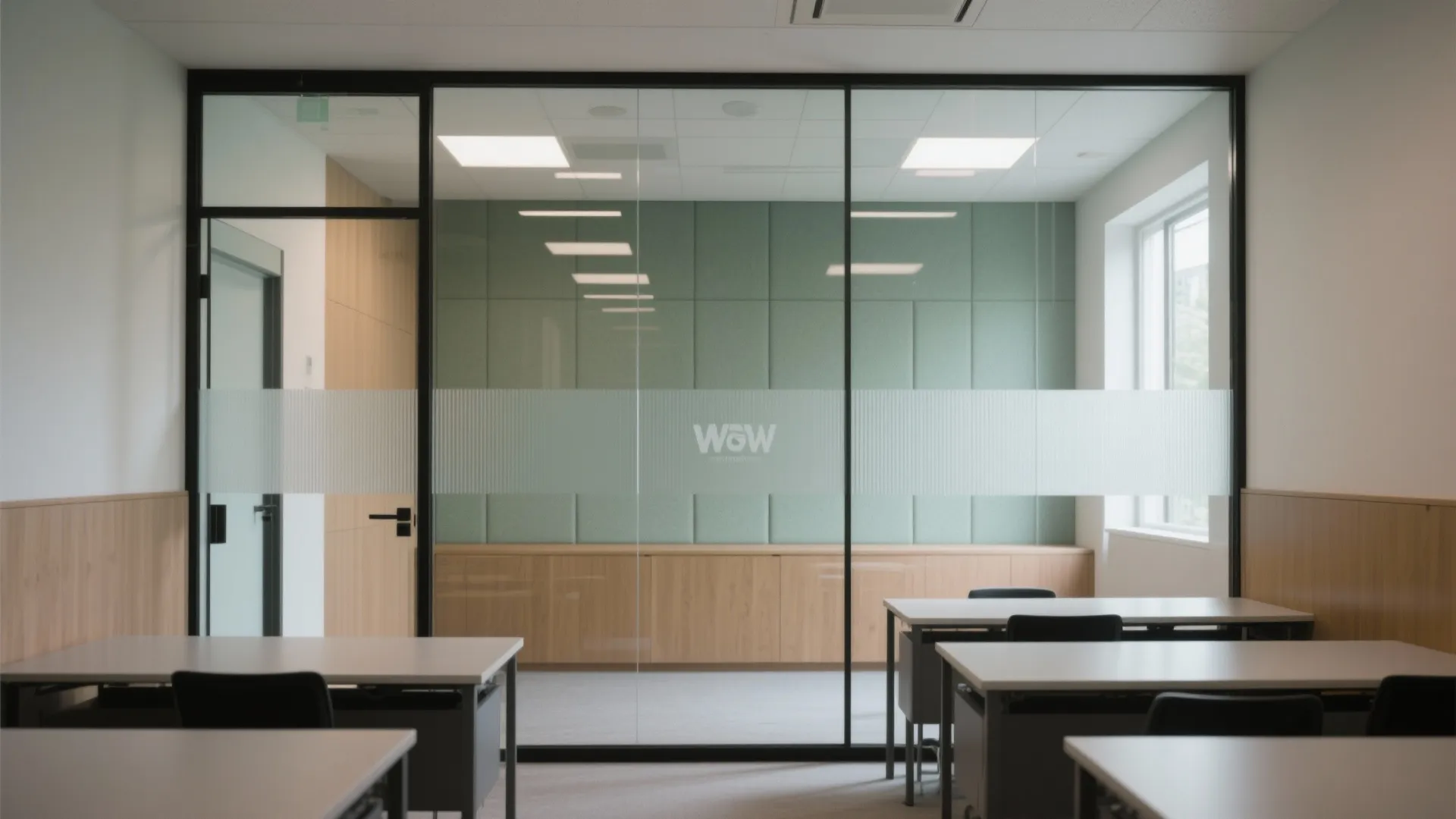 Glass partitions that boost light and visibility