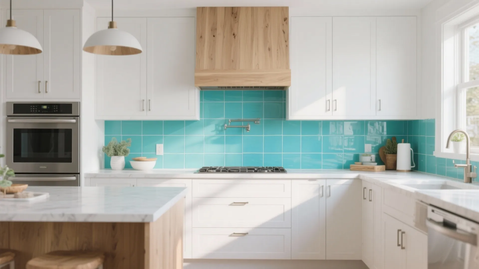 2. Aqua Splashbacks