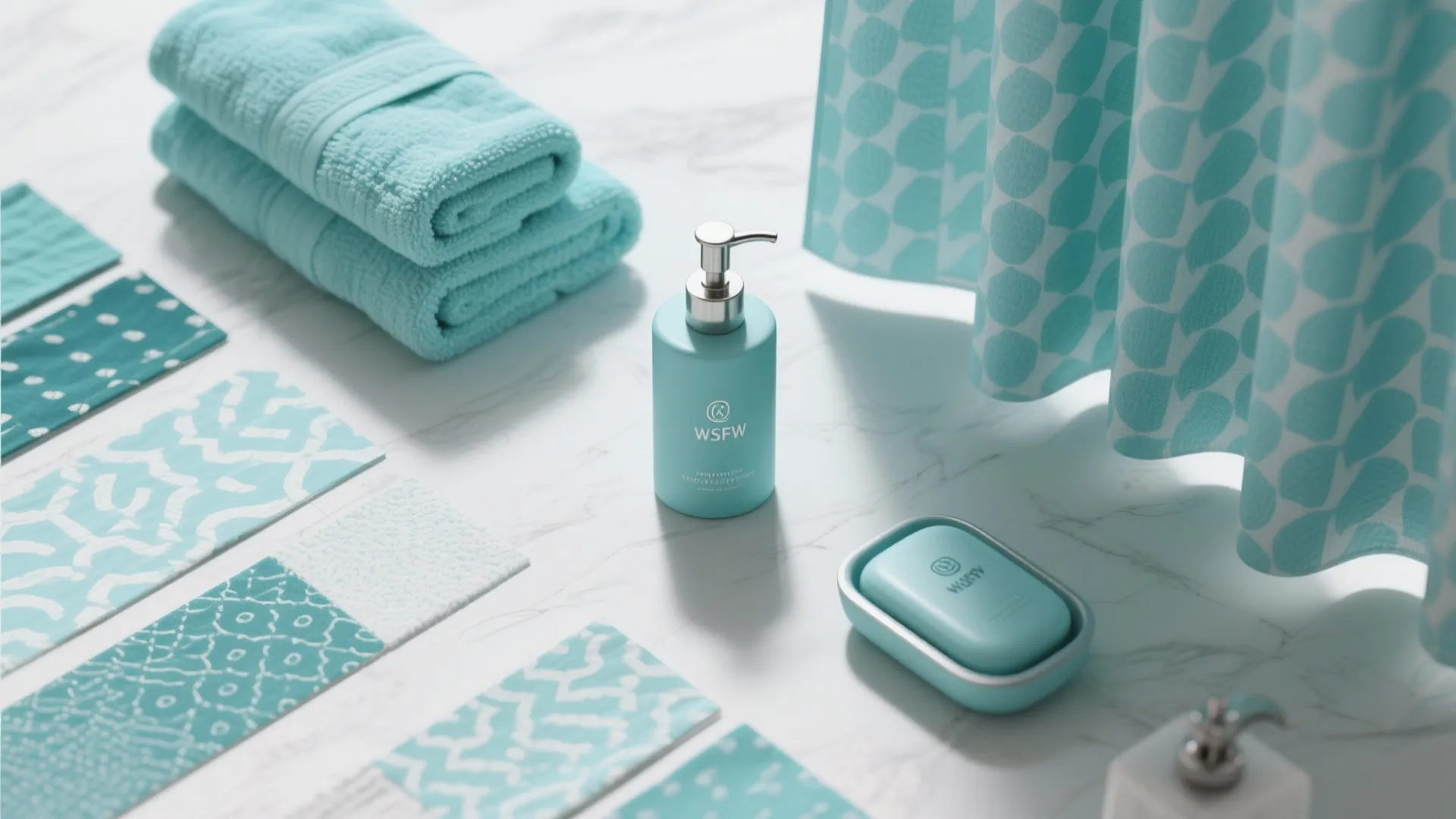 4. Aqua Accents on a Budget