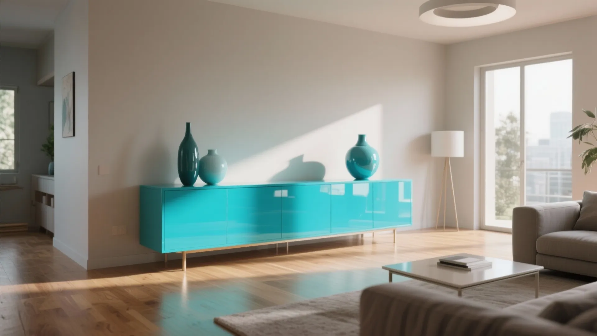 8. Aqua Sideboard