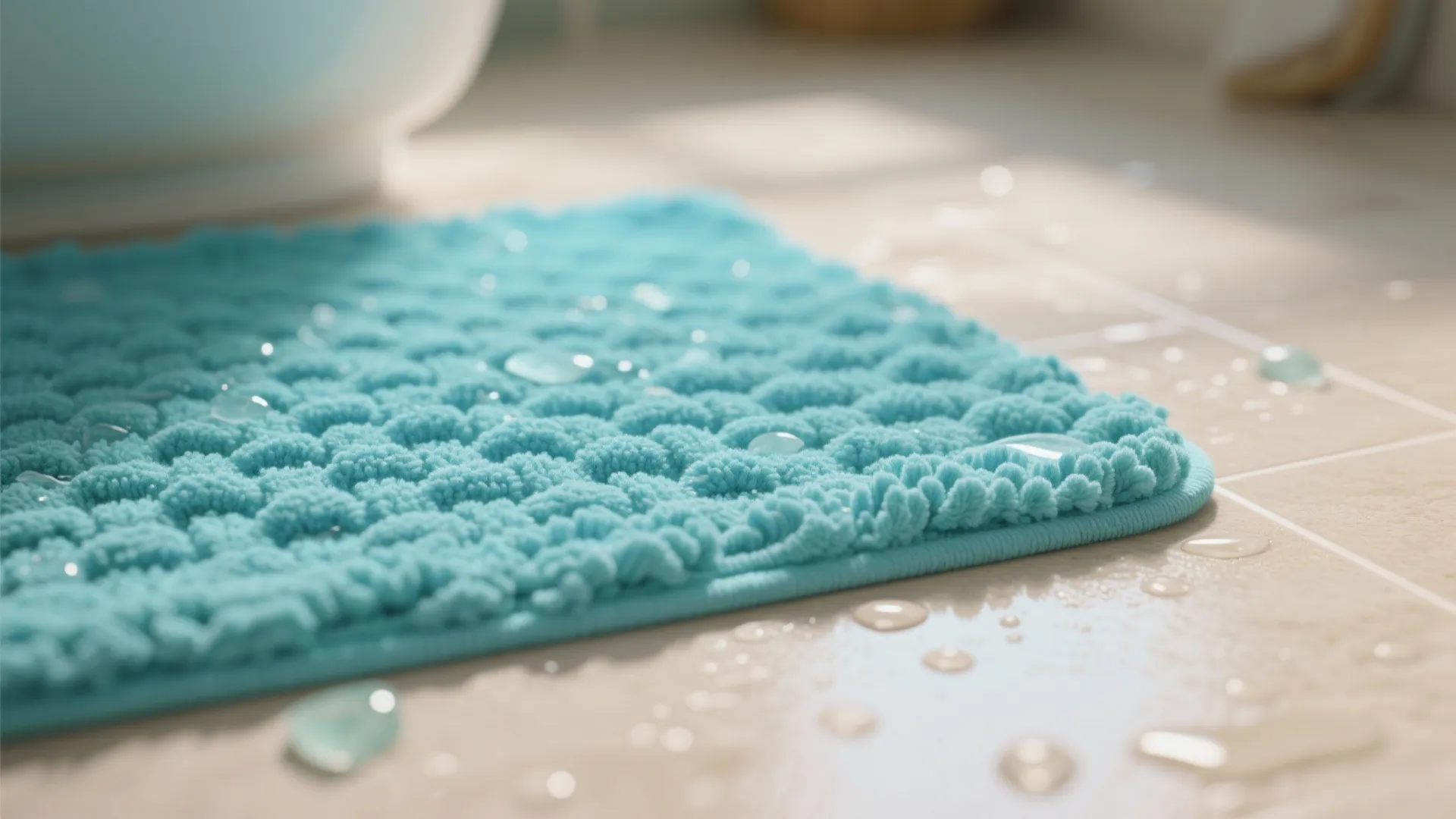 2. Aqua with Textured Weave for Coastal Charm