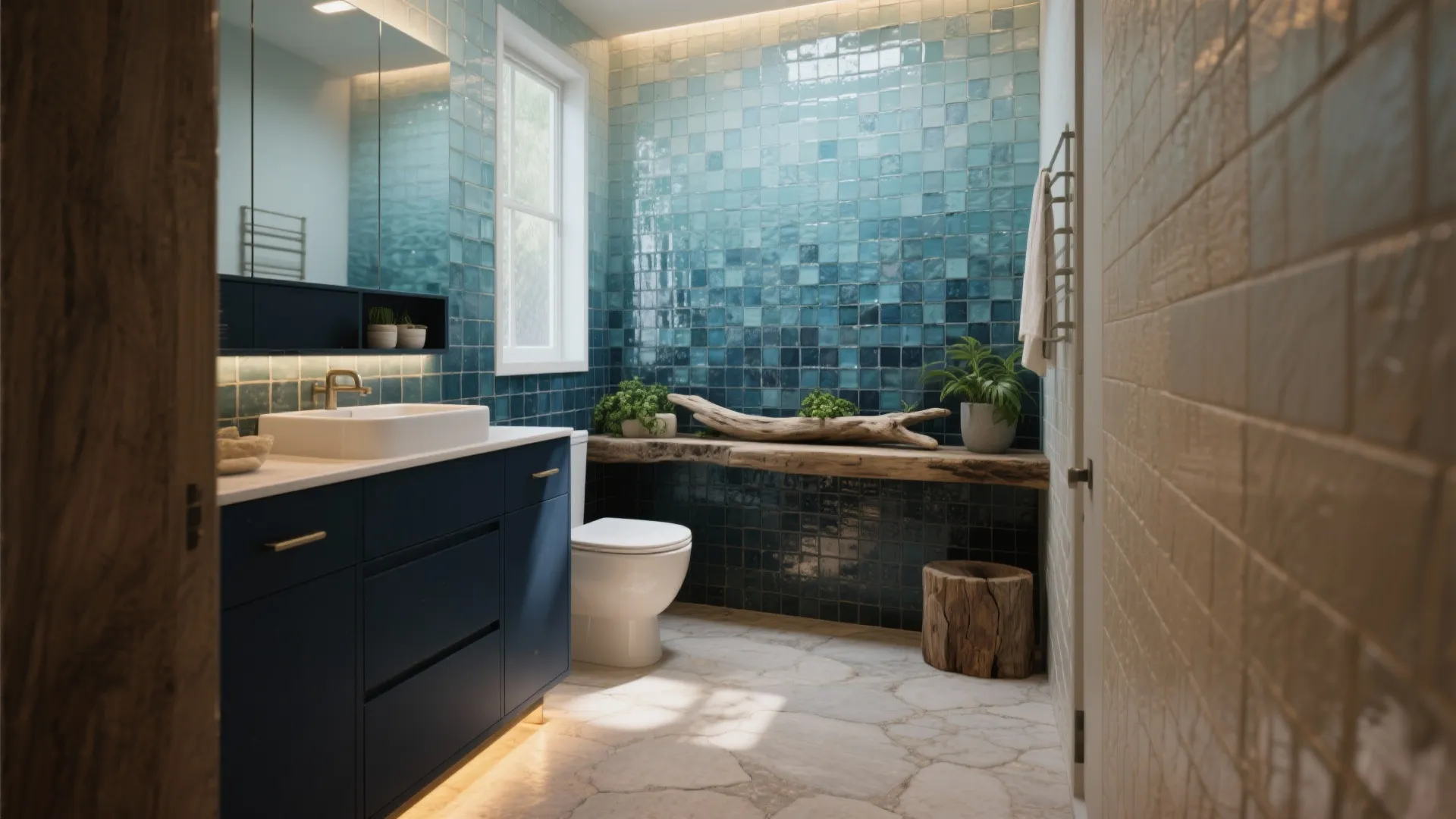 10 Aquatic Bathroom Decor Ideas: Bring the calm of the sea into small bathrooms with five designer-tested aquatic bathroom decor inspirations, pros, cons, and practical tips
