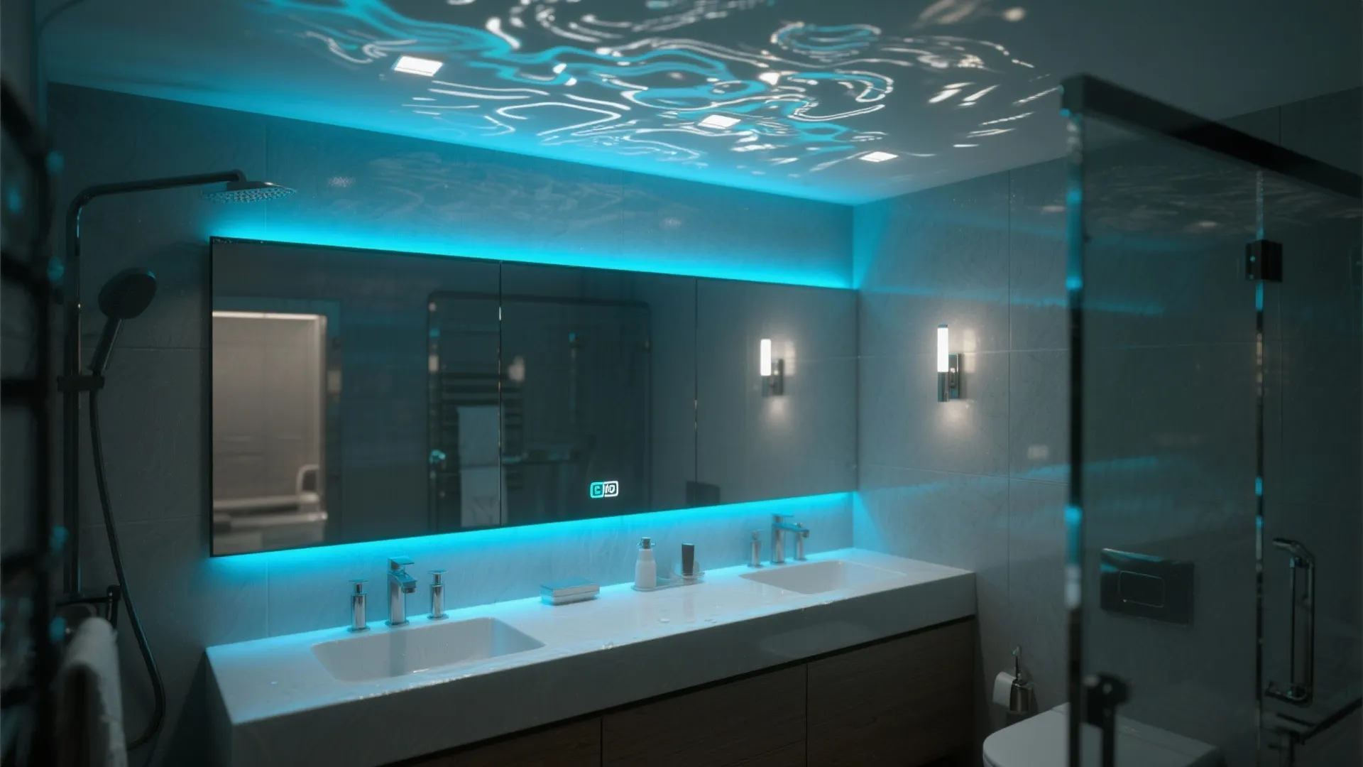 5. Lighting and Mirror Tricks for an Aquatic Glow