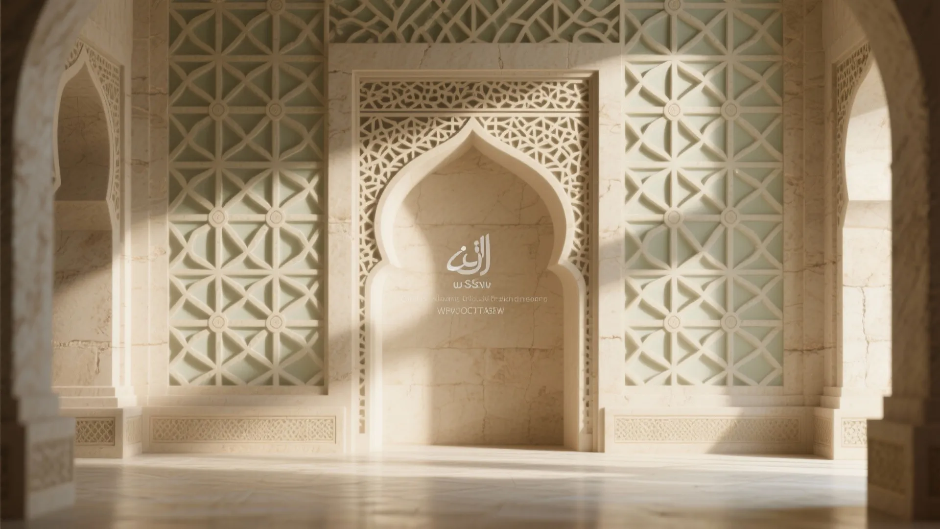 Geometric Arabesque Relief Walls