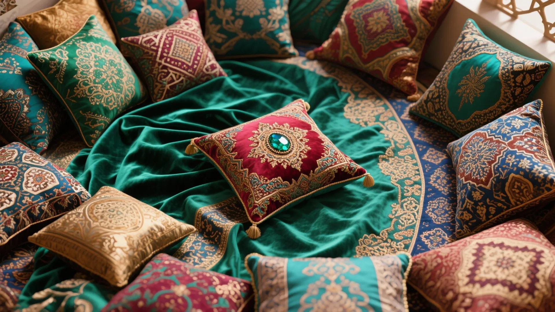 1. Layered Textiles & Rich Colors