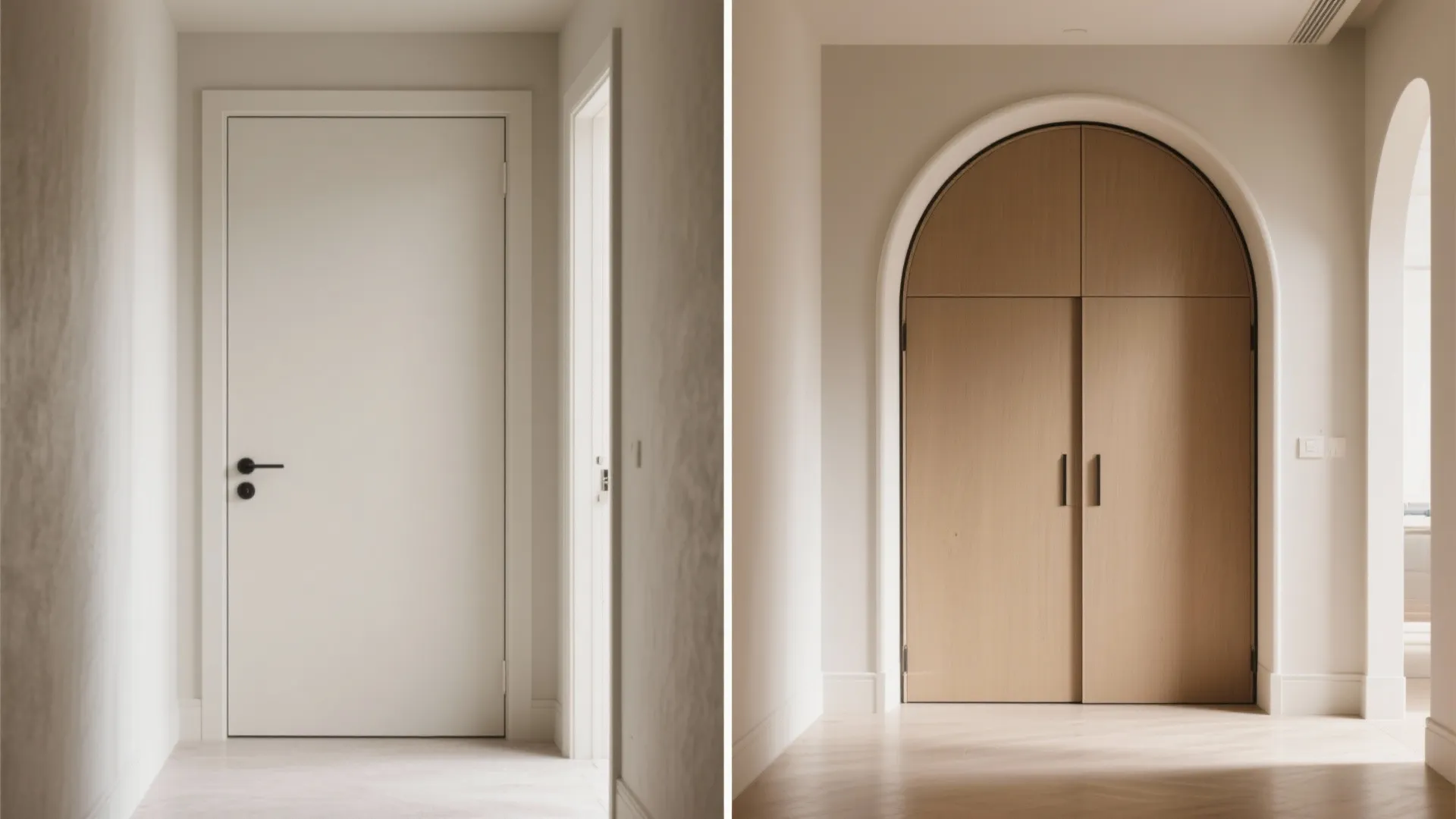 Pocketed arched openings