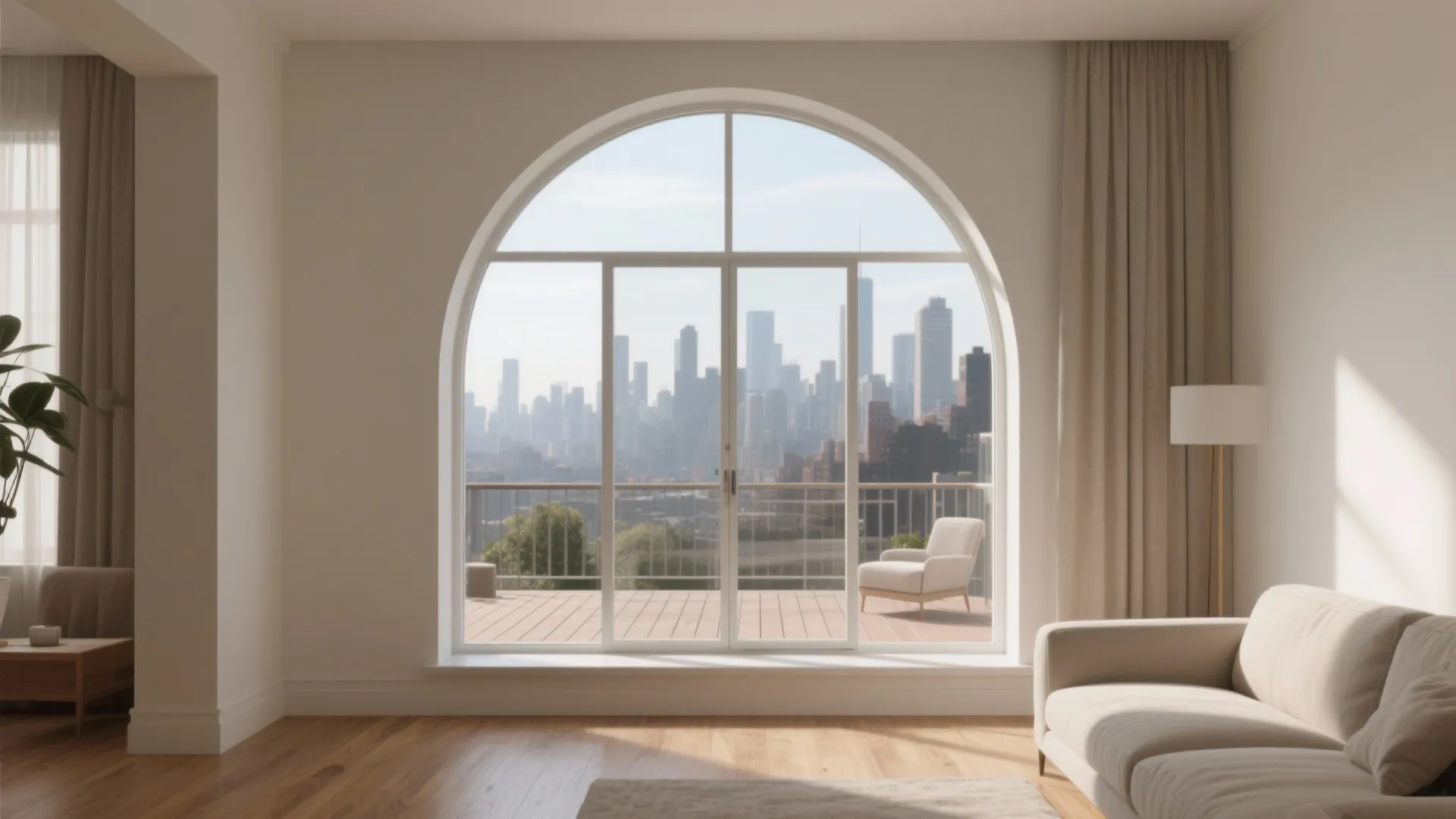 Arch-Framed Balcony Doors That Draw the Eye
