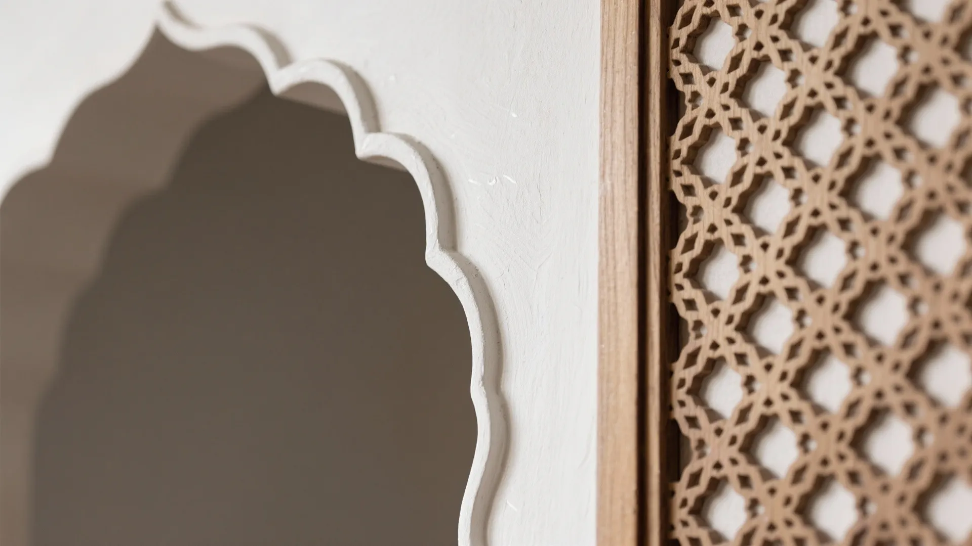 Arched Niche Entry with Subtle Jaali