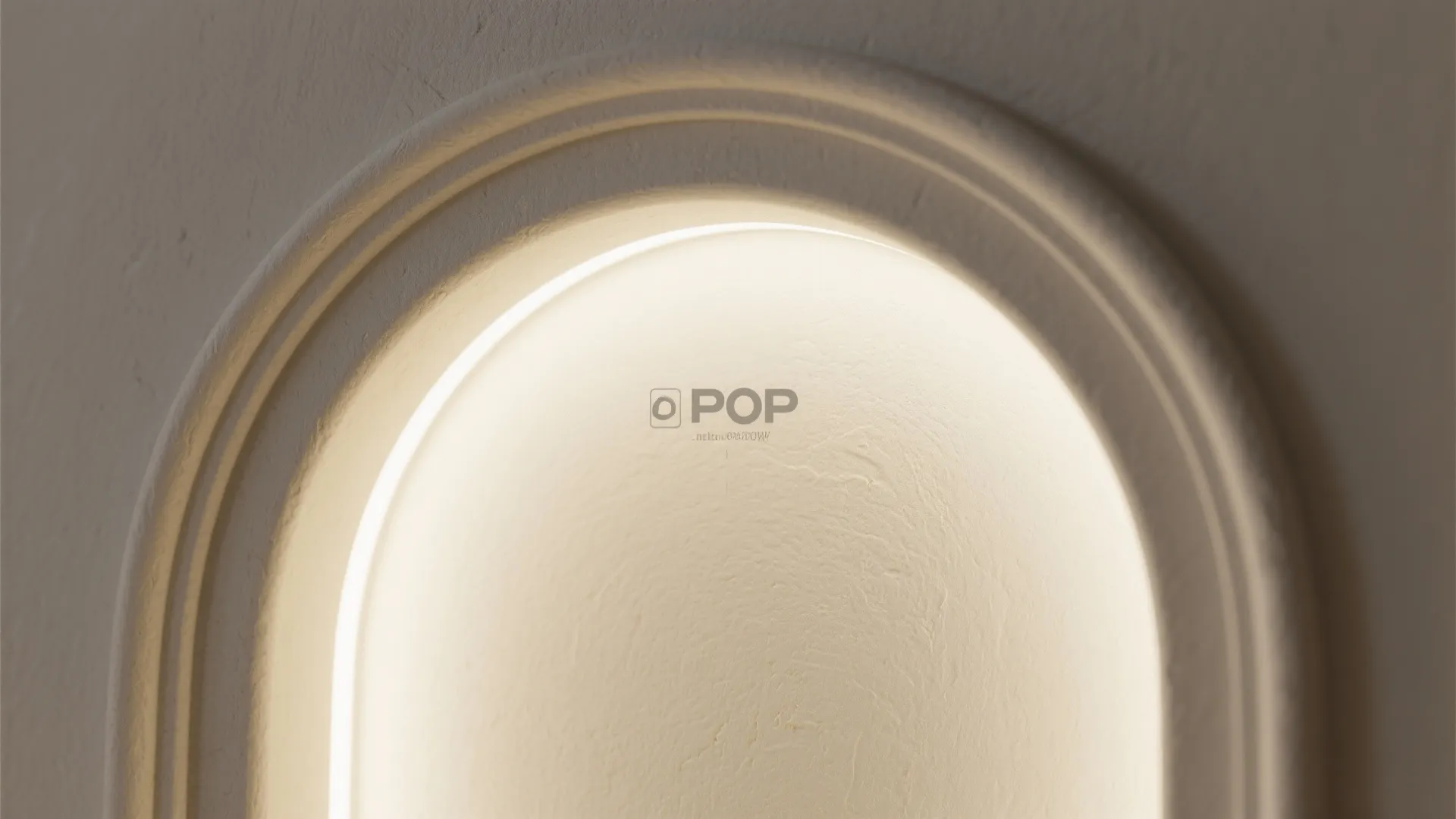 Arched POP Niche for a Corner Puja