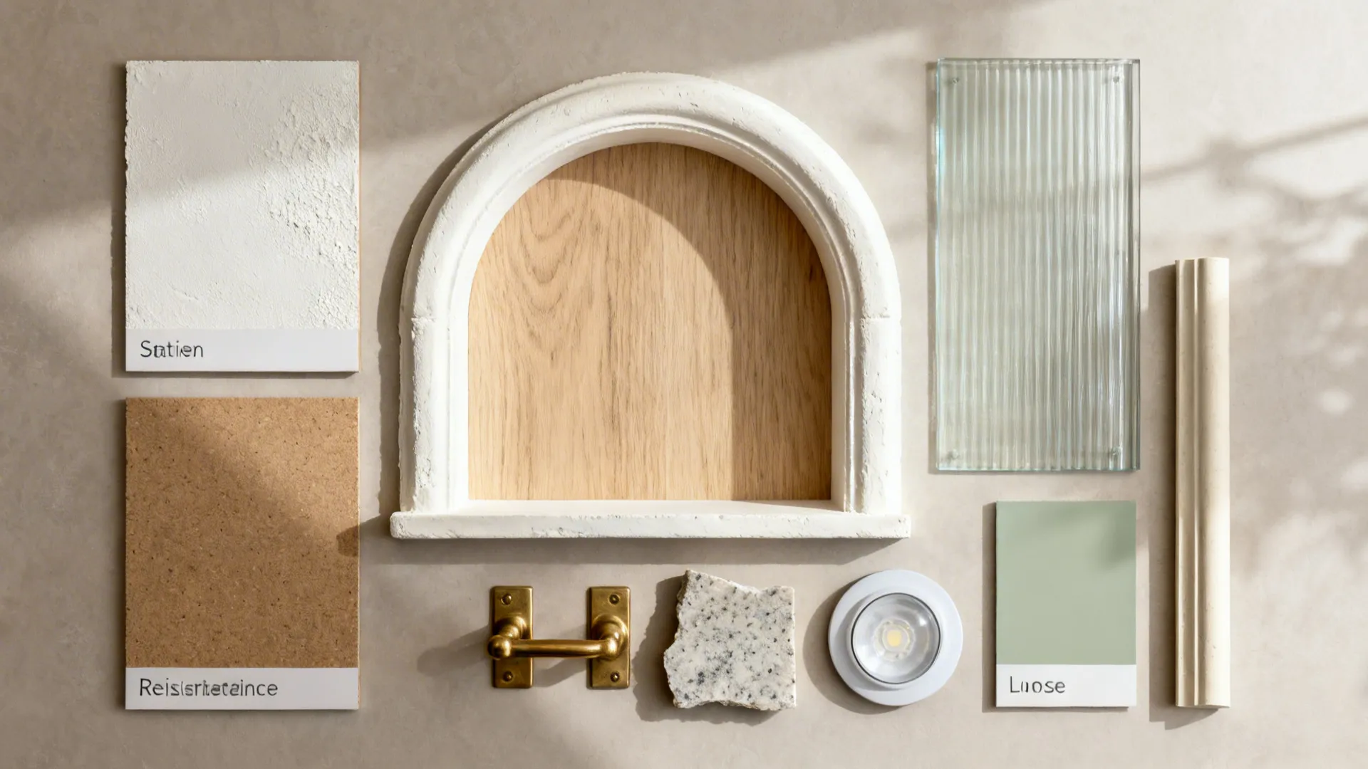 Plastered Arch Niche for Tall Pantry and Small Appliances