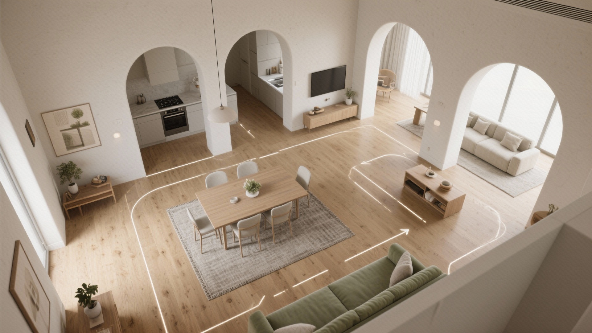 Small Dining Feels Plain? Arch Designs for Dining Room