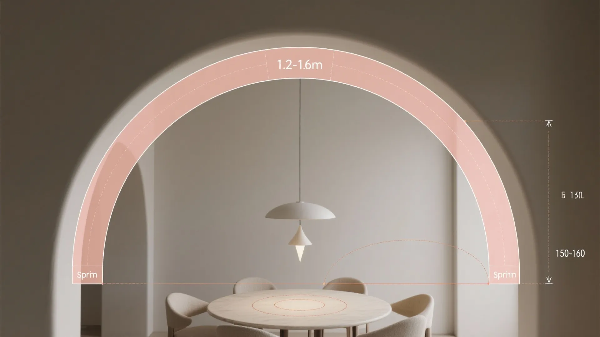Soft Arch Openings to Zone Spaces